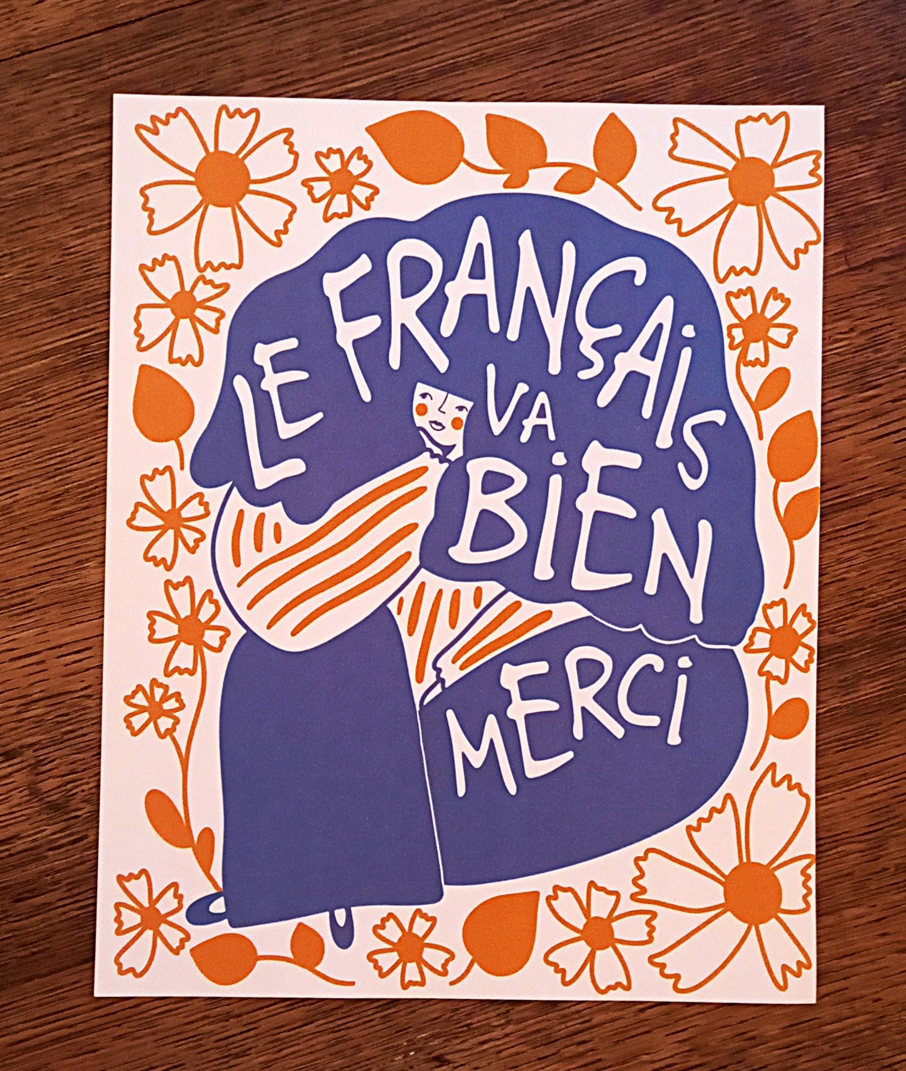 troc de troc affiche "le français va bien, merci". image 0
