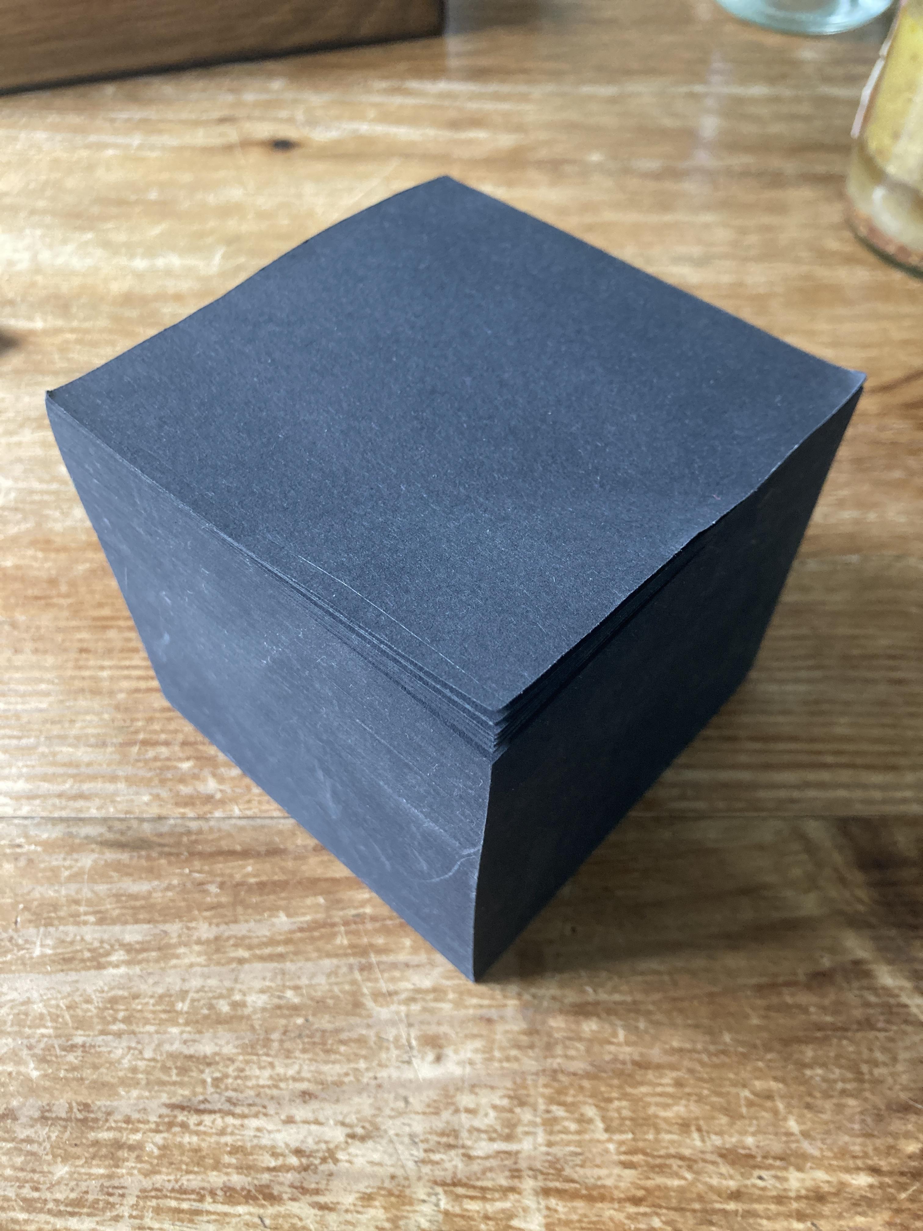 troc de troc bloc de carrés de papier noir image 0