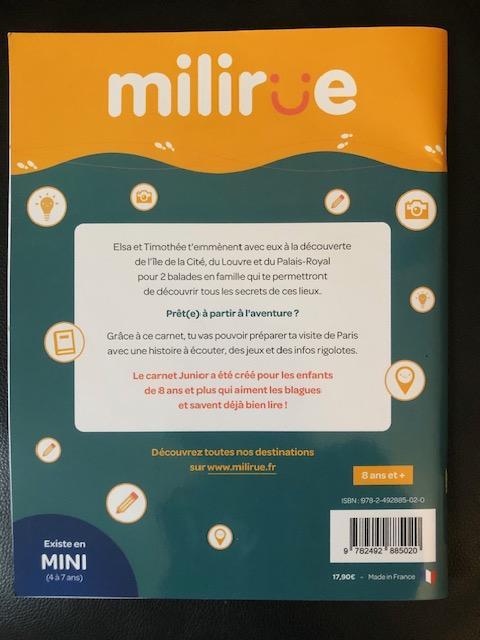 troc de troc carnet junior milirue à paris (8 ans et +) image 1