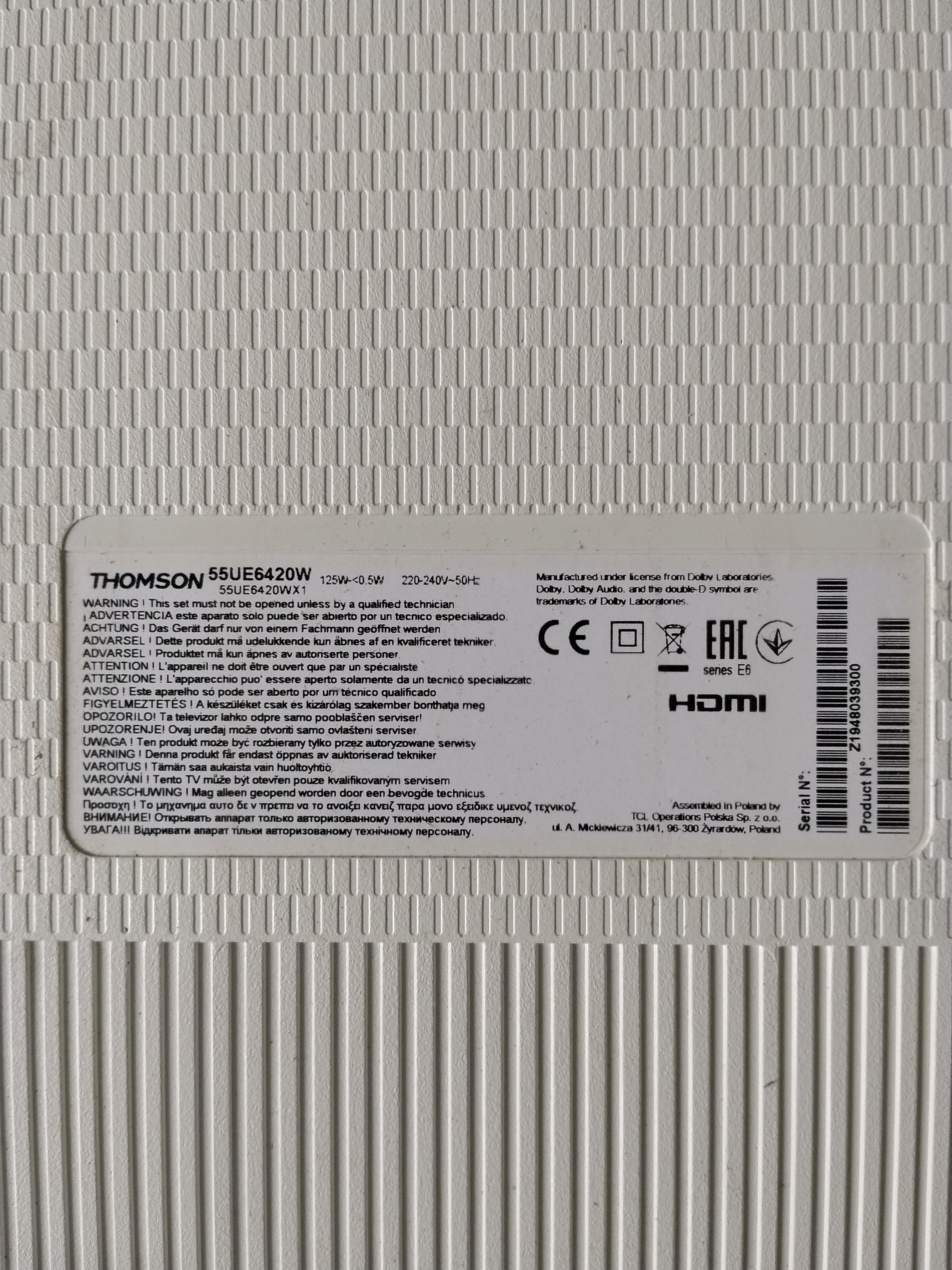 troc de troc téléviseur thomson image 1