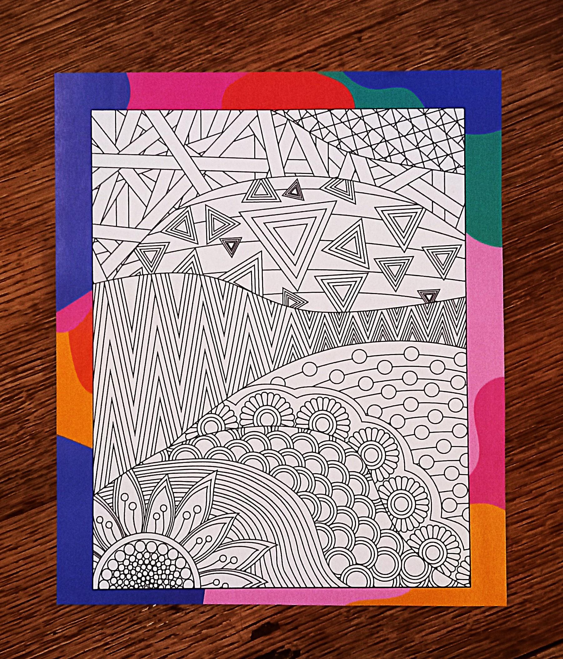 troc de troc coloriage recto/verso. image 1