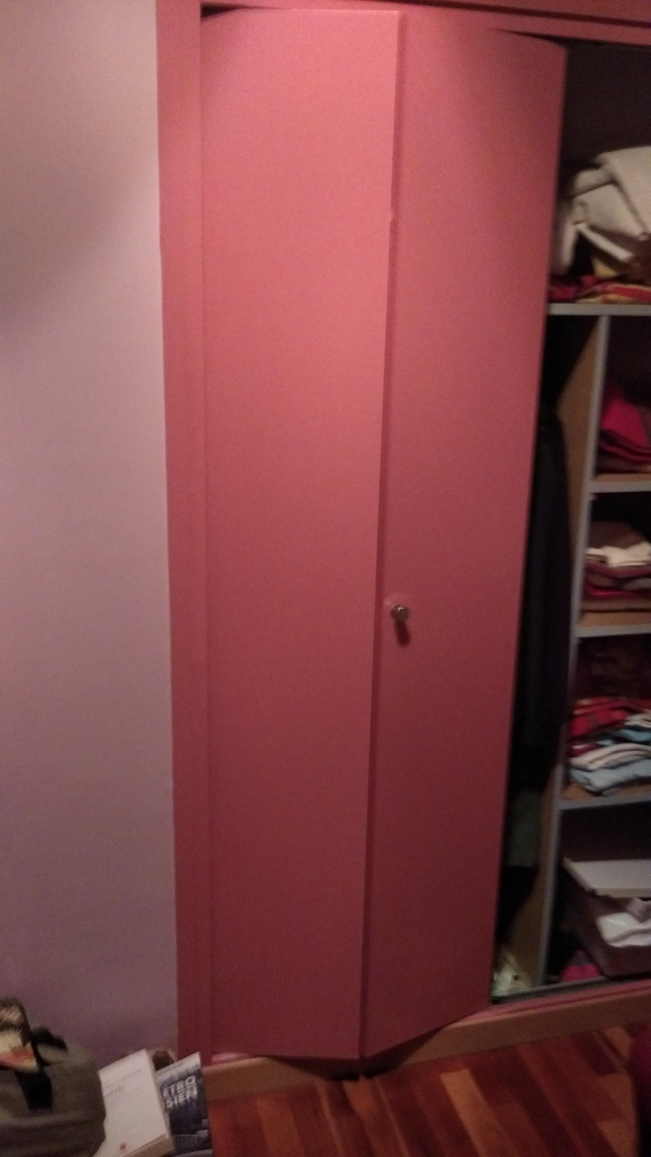 troc de troc deux portes portes placard rose image 0