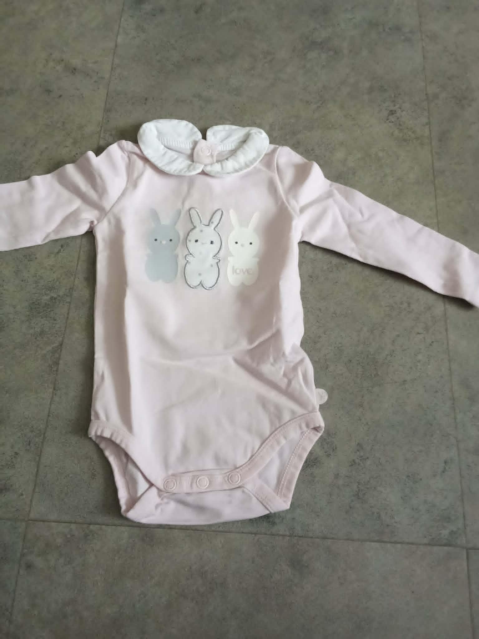 troc de troc body neuf rose avec col marque obaïbi 6 mois image 0