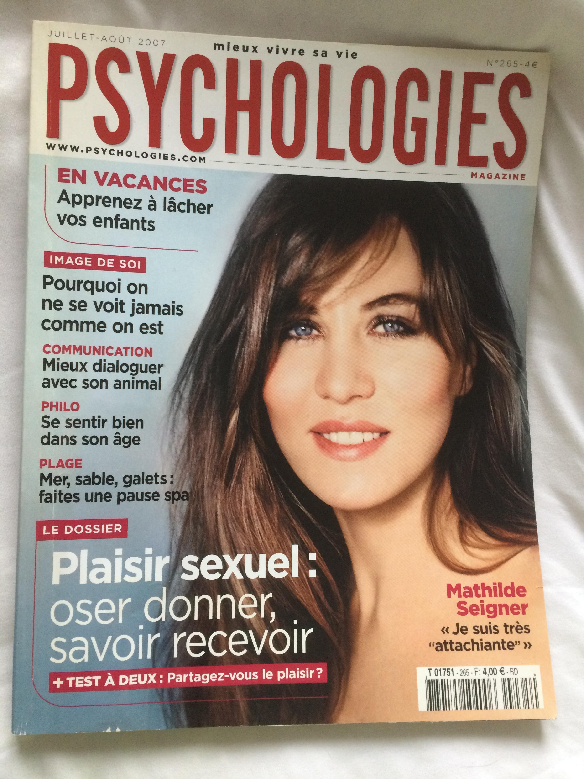 troc de troc revue psychologies n° 265  mathilde seigner image 0