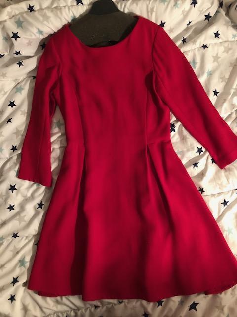 troc de troc robe rouge évasée zara taille s image 0