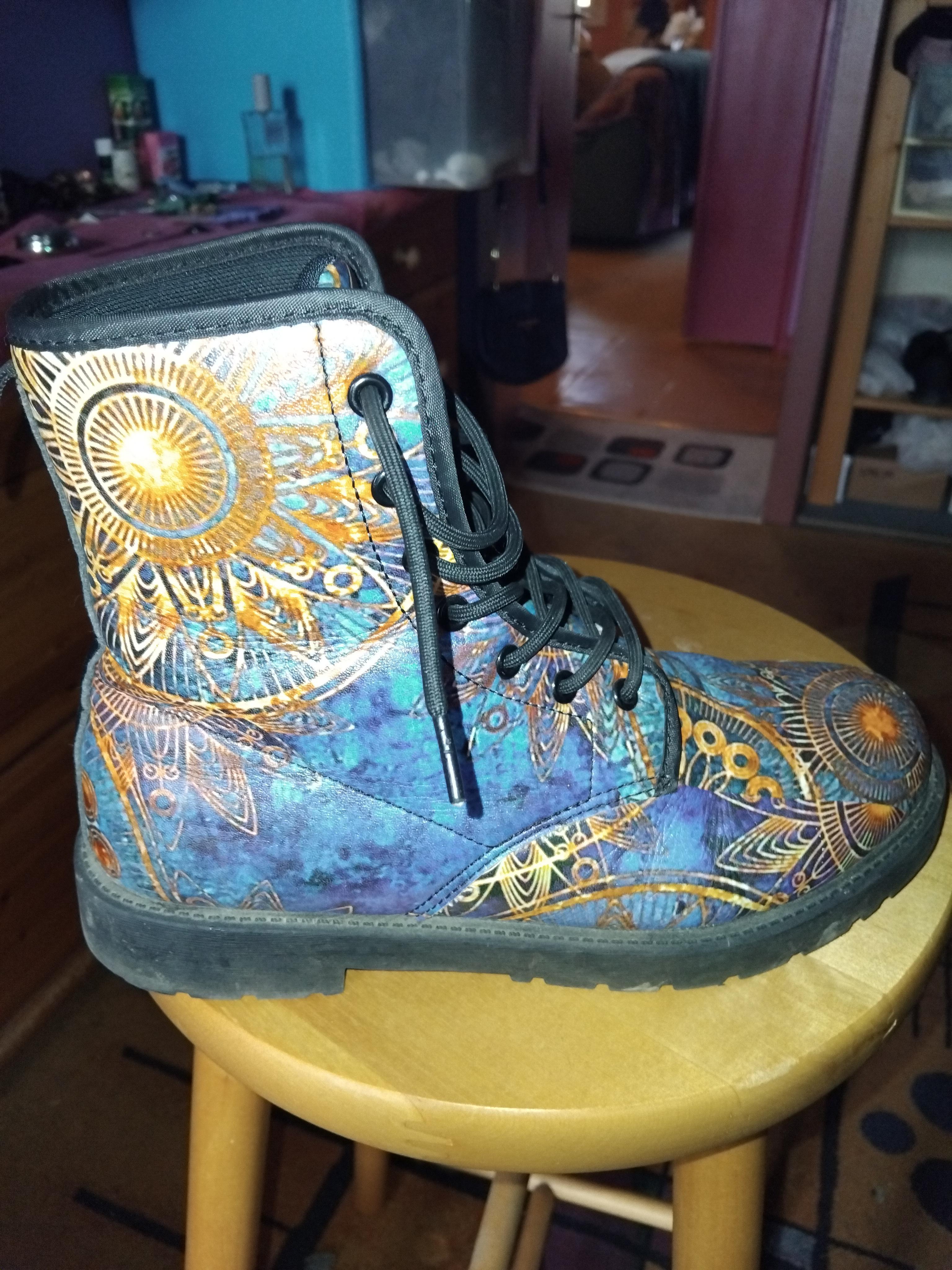 troc de troc bottines 39 tbe attrape rêve bleues et jaunes image 2