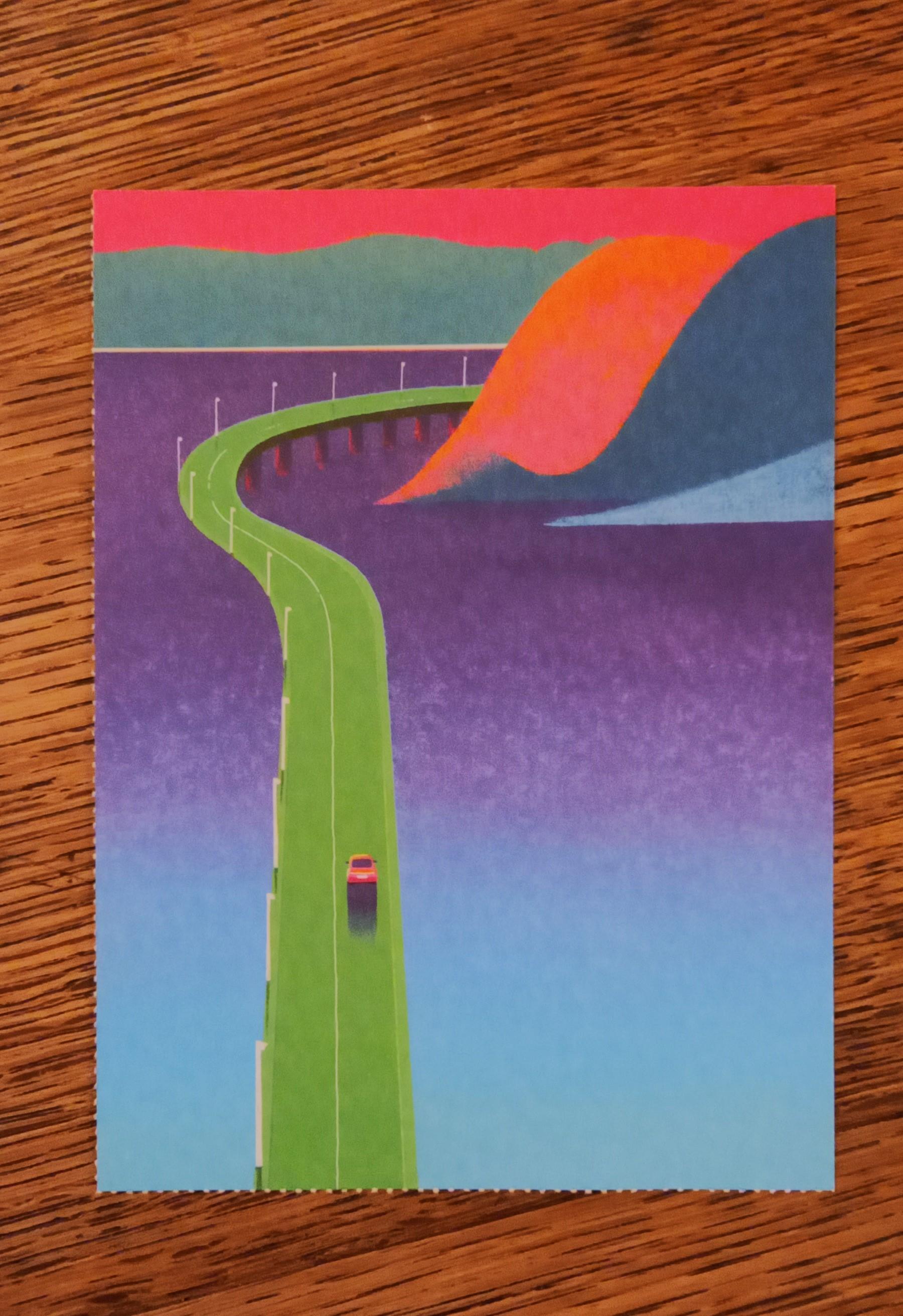 troc de troc carte postale "la route". image 0