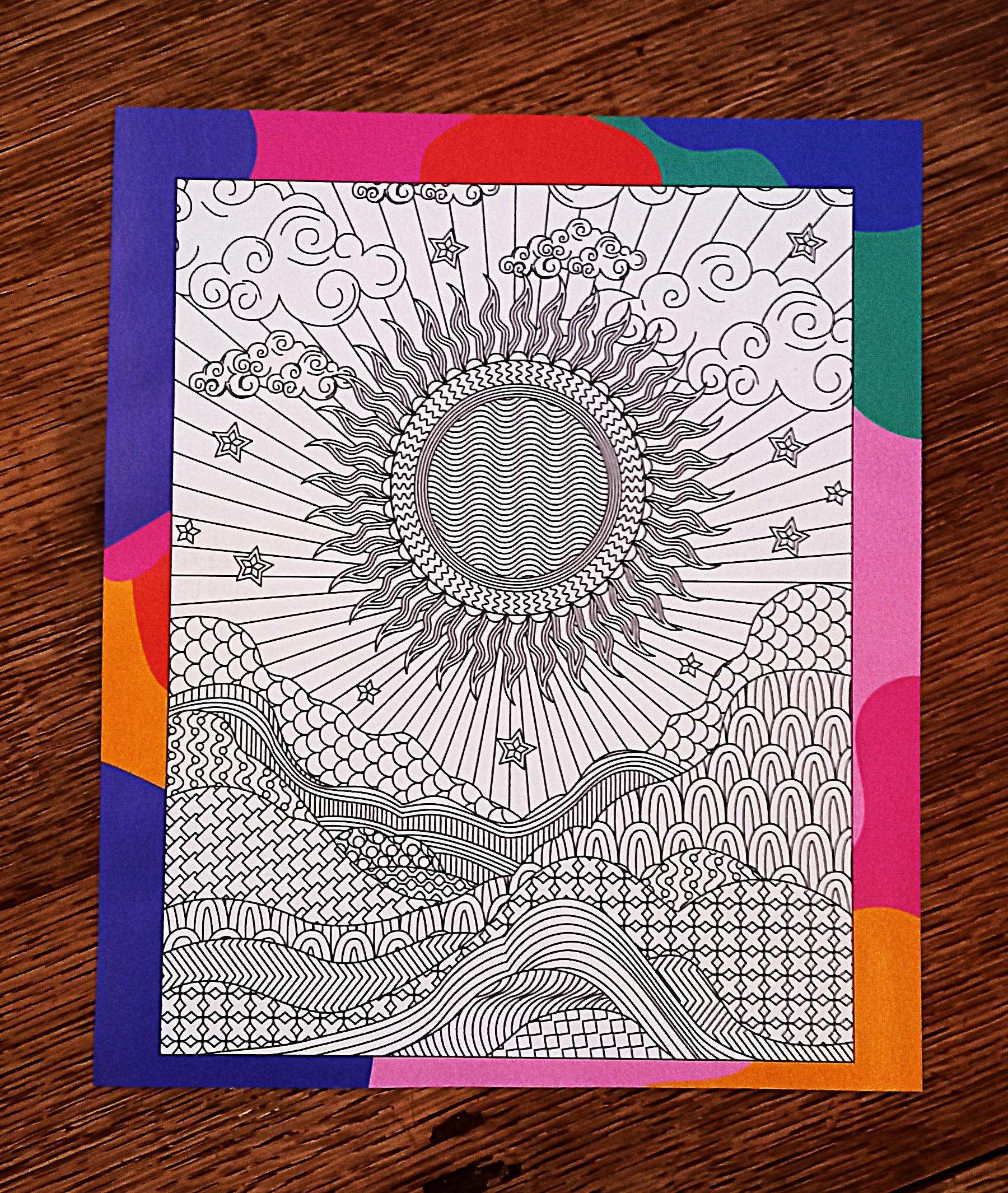 troc de troc coloriage recto/verso. image 1