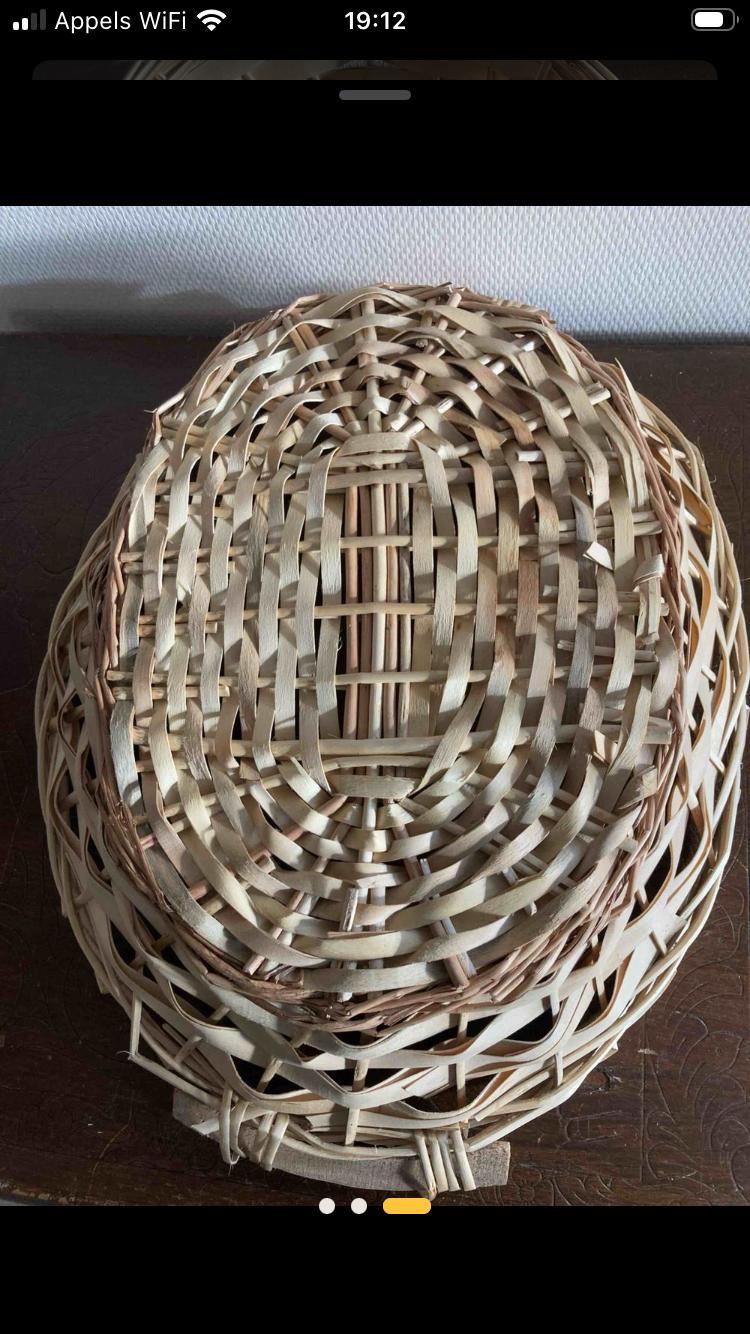troc de troc grande panière tressée image 2