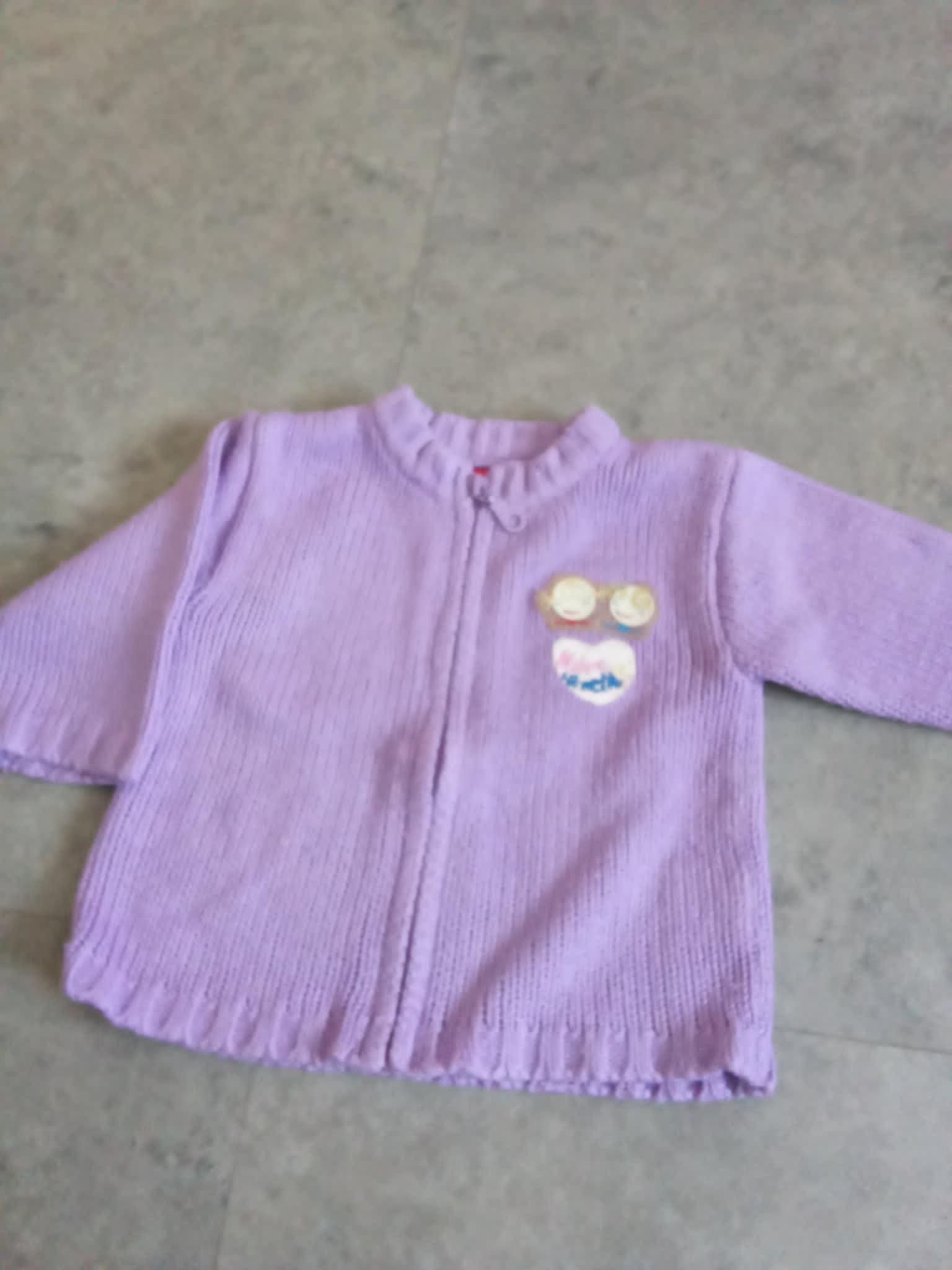 troc de troc cardigan mauve 6 mois tissuaÏ image 0