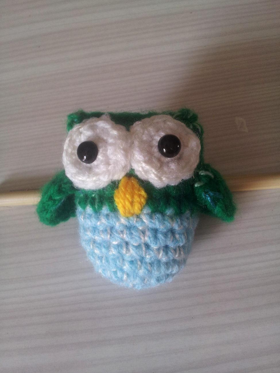 troc de troc mini hibou au crochet fait main #4 image 1