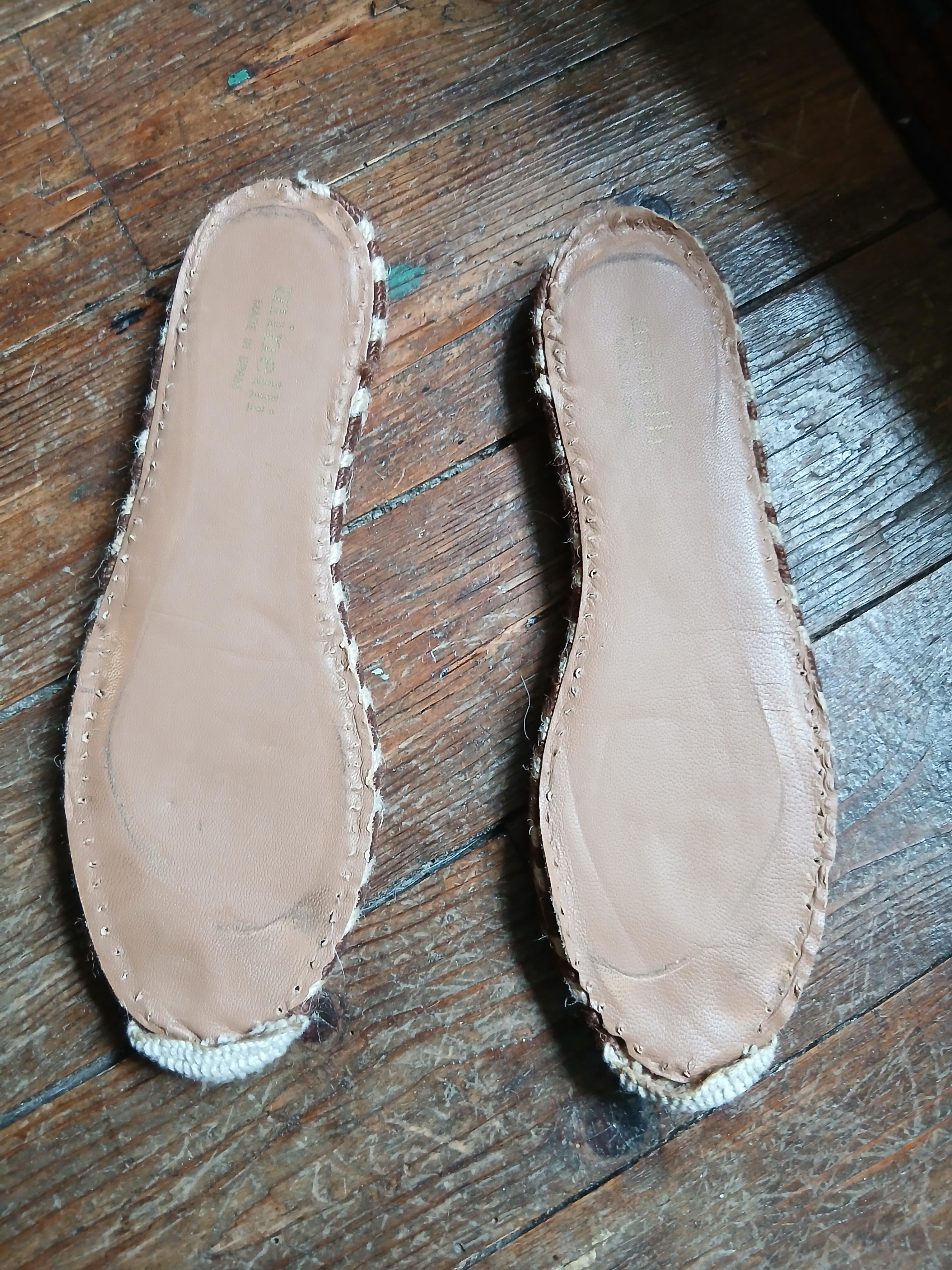 troc de troc diy paire de semelles d'espadrilles minelli 38 image 0