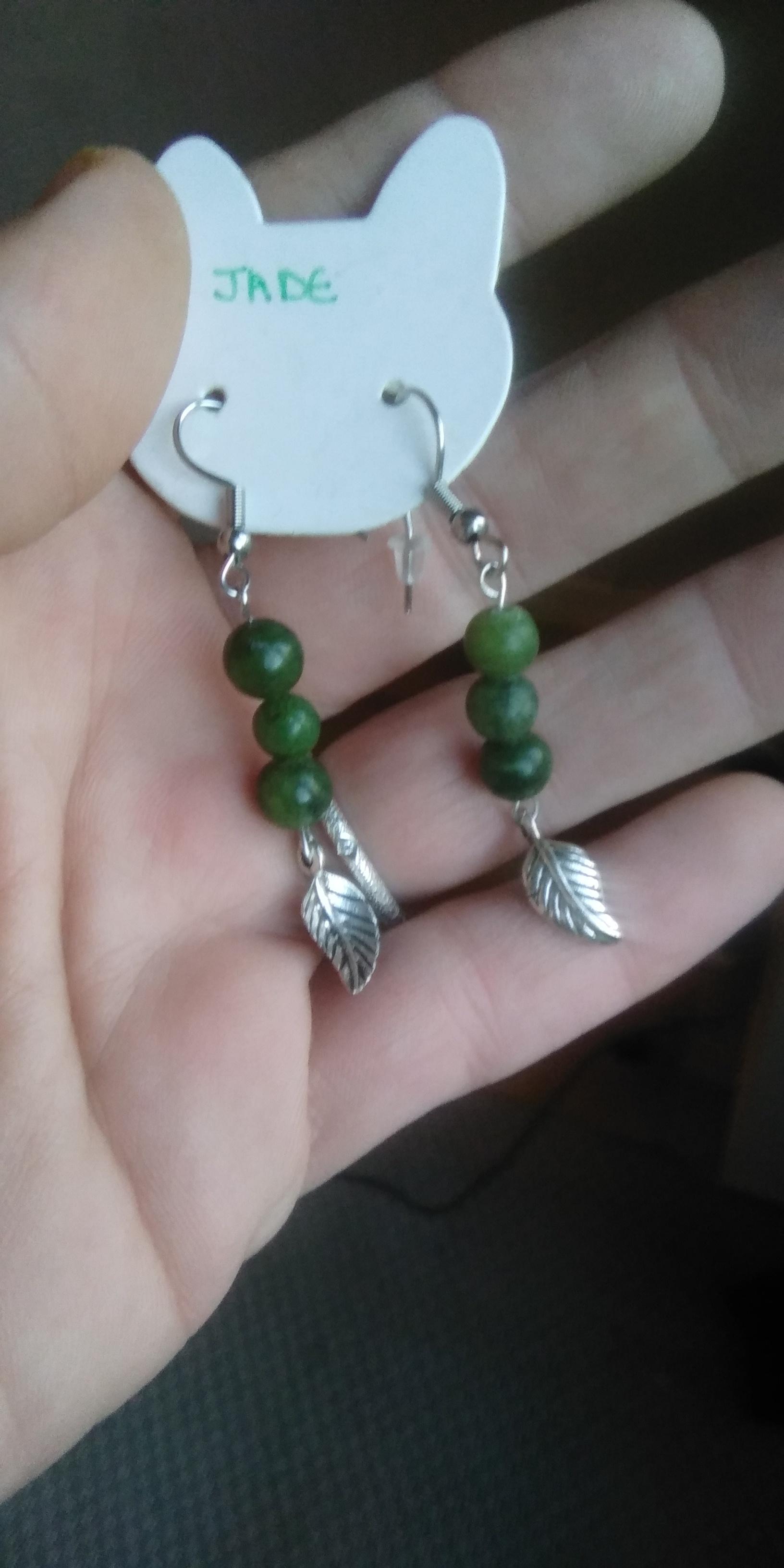 troc de troc boucles d oreille jade image 1