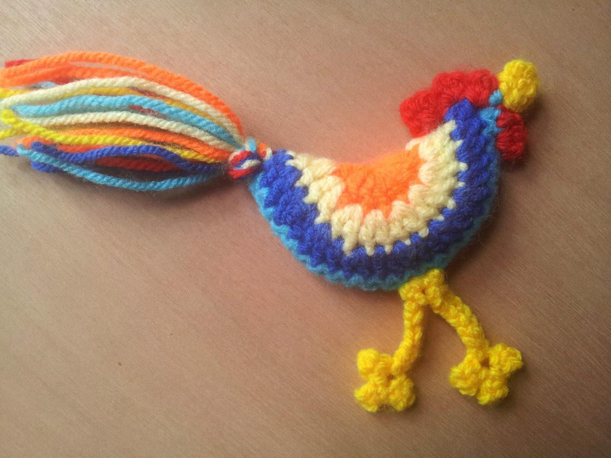 troc de troc petit coq au crochet fait main image 2