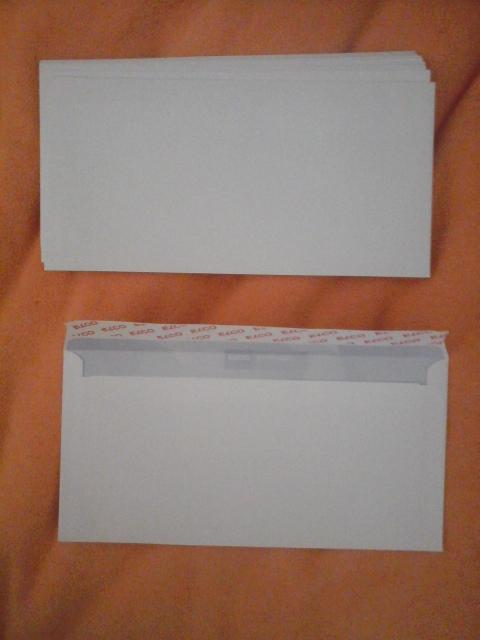 troc de troc 15 enveloppes blanches longues avec patte auto-adhésive sans fenêtre image 0