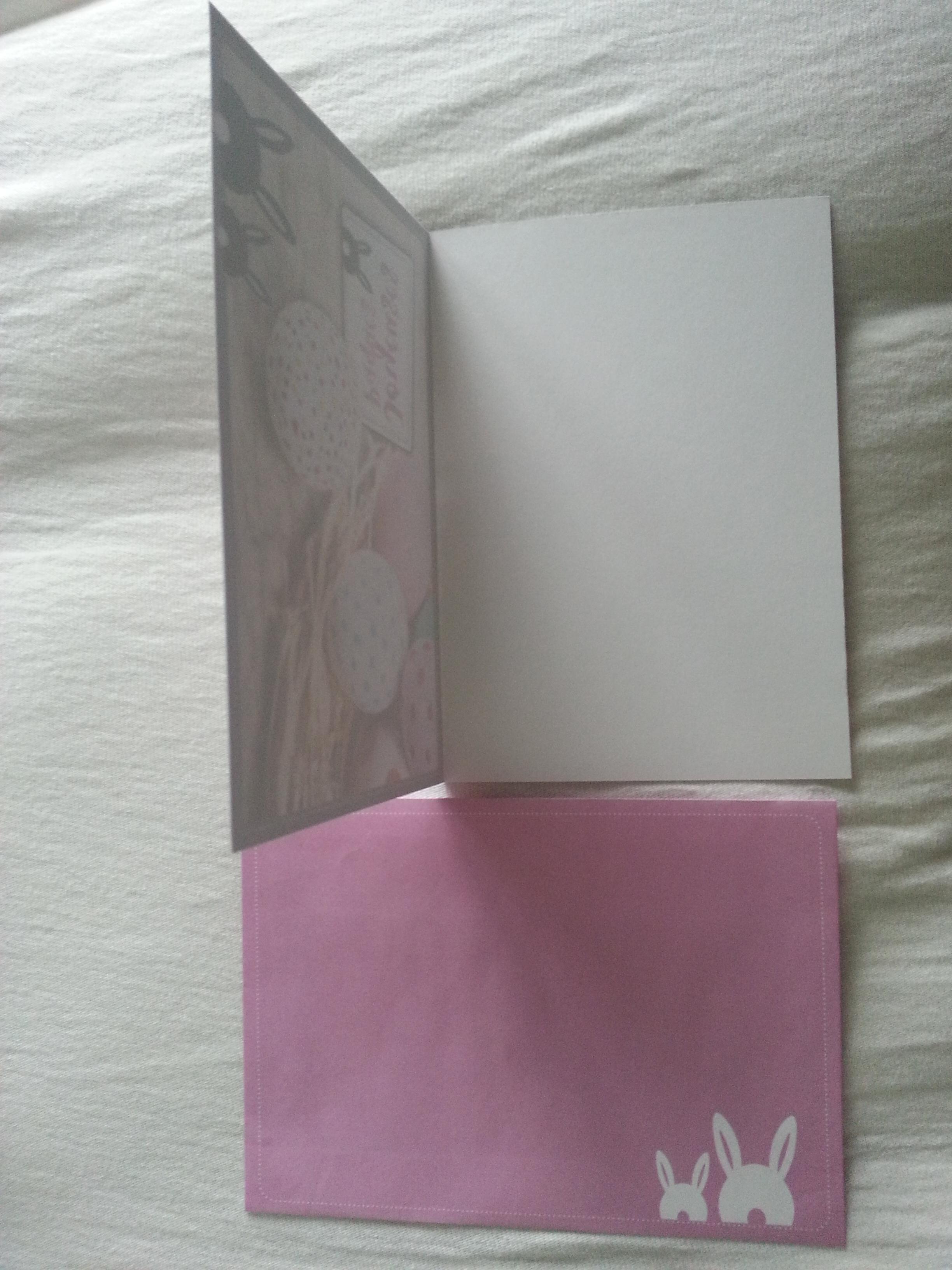 troc de troc carte "joyeuses pâques" et son enveloppe colorée rose assortie image 2