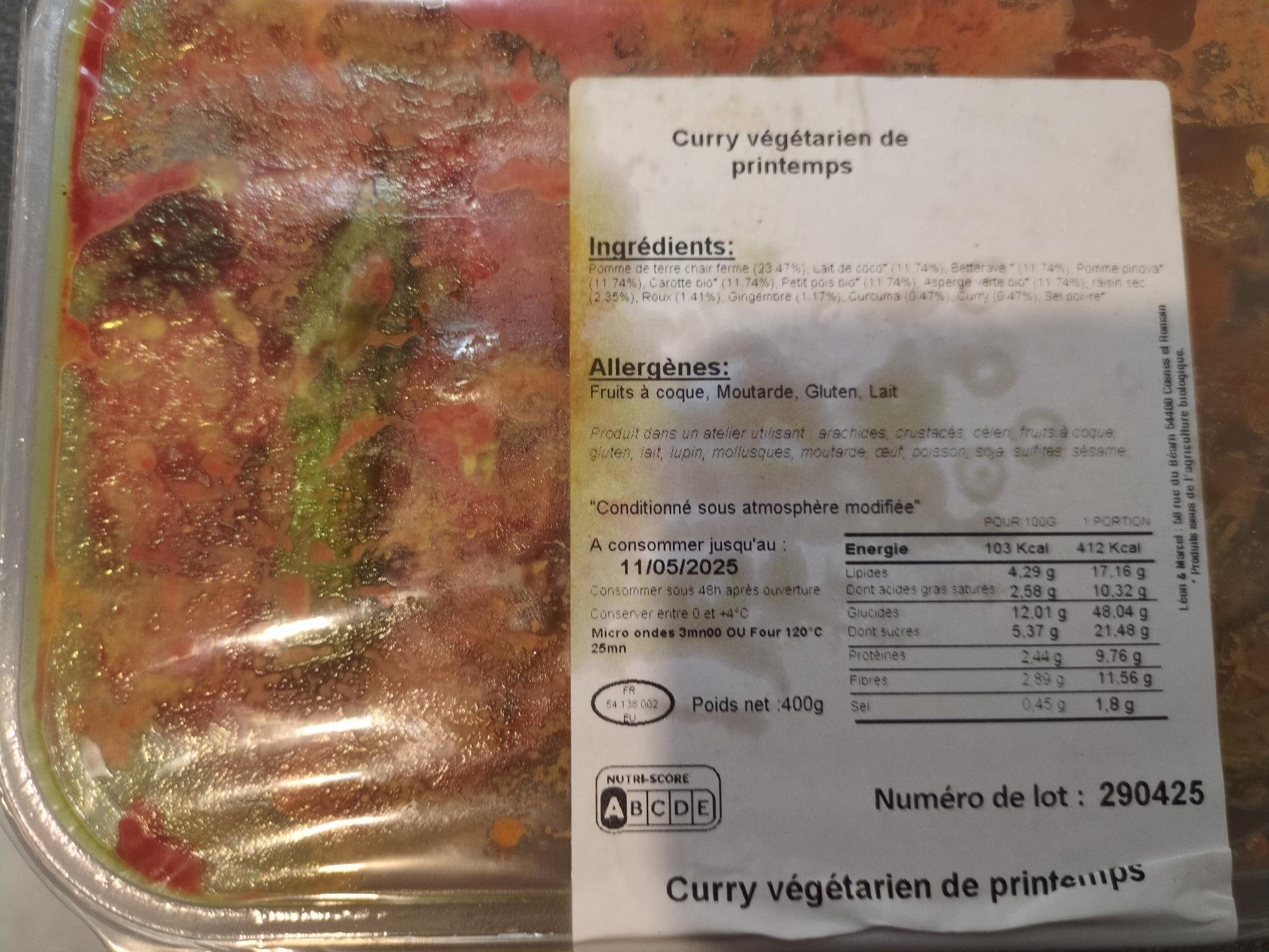 troc de troc [neuf] curry végétarien de printemps image 0