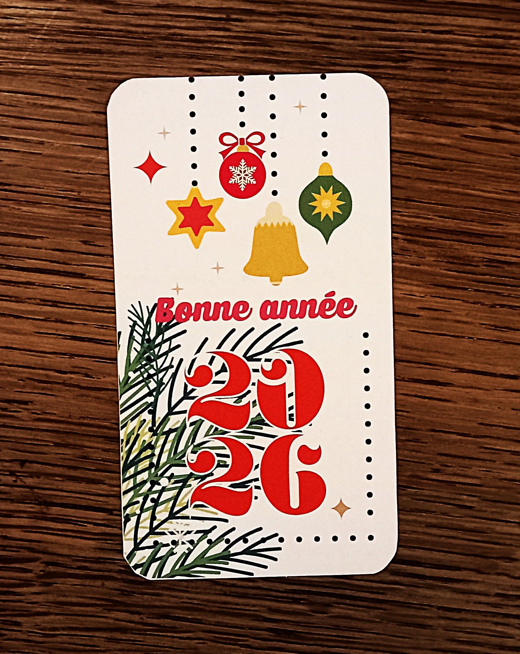 troc de troc petite carte "bonne année 2026". image 0