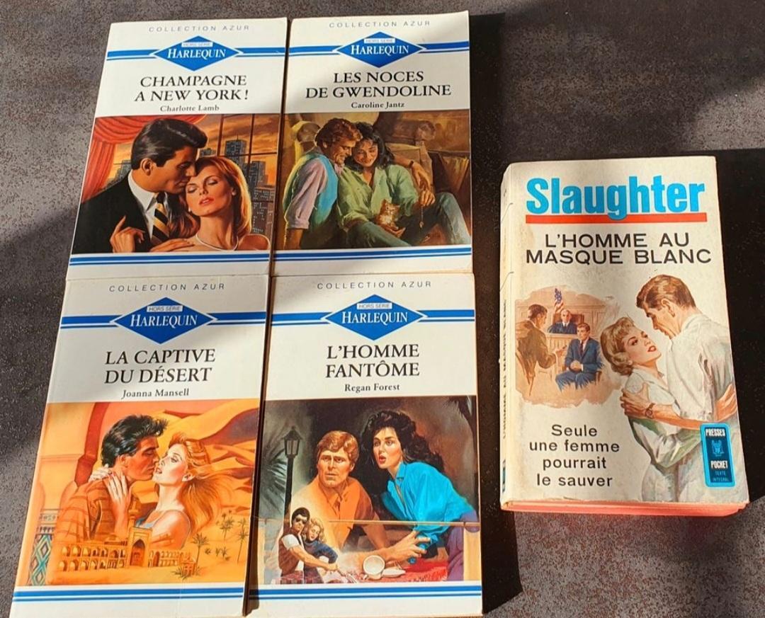 troc de troc lot de 5 livres dont 4 harlequin image 0