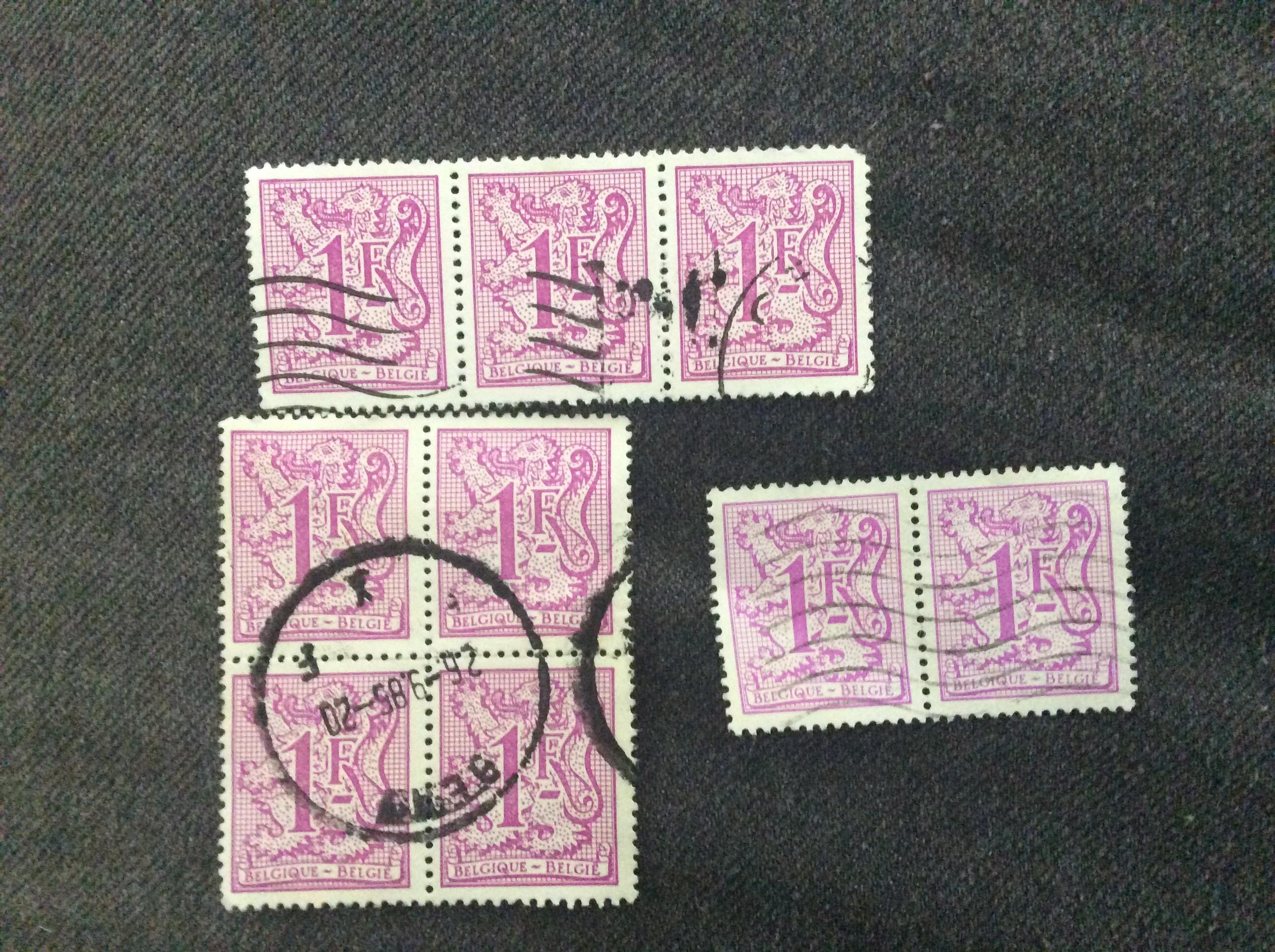 troc de troc 9 timbres belges 1f image 0