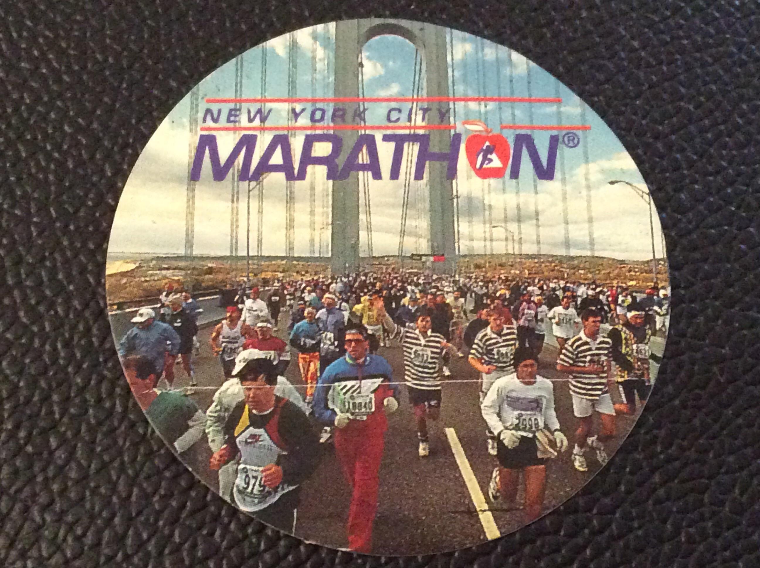 troc de troc autocollant nutella années 98 marathon de new york 6 cm image 0