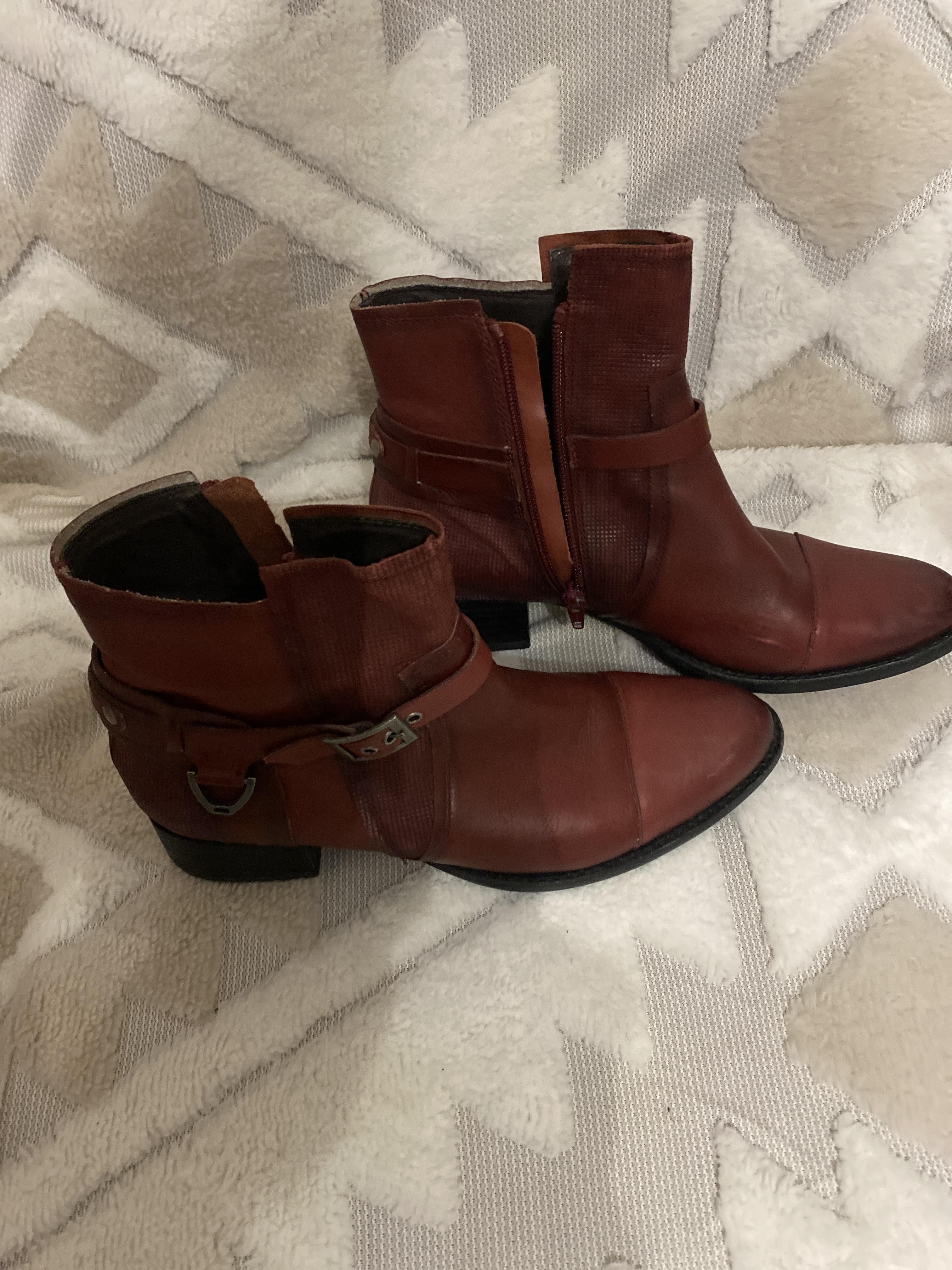 troc de troc bottines femme bordeaux image 2