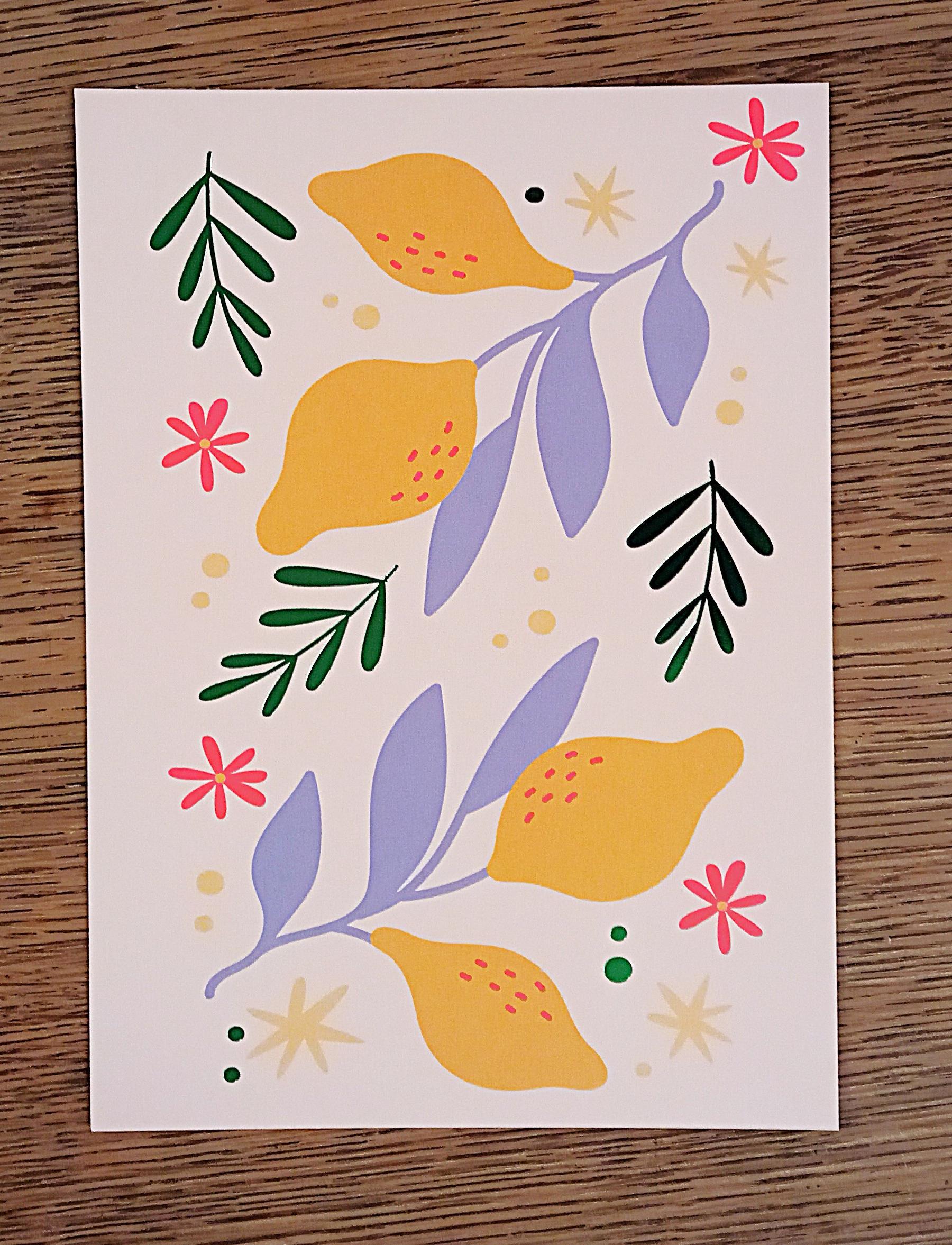 troc de troc carte postale "citrons". image 0