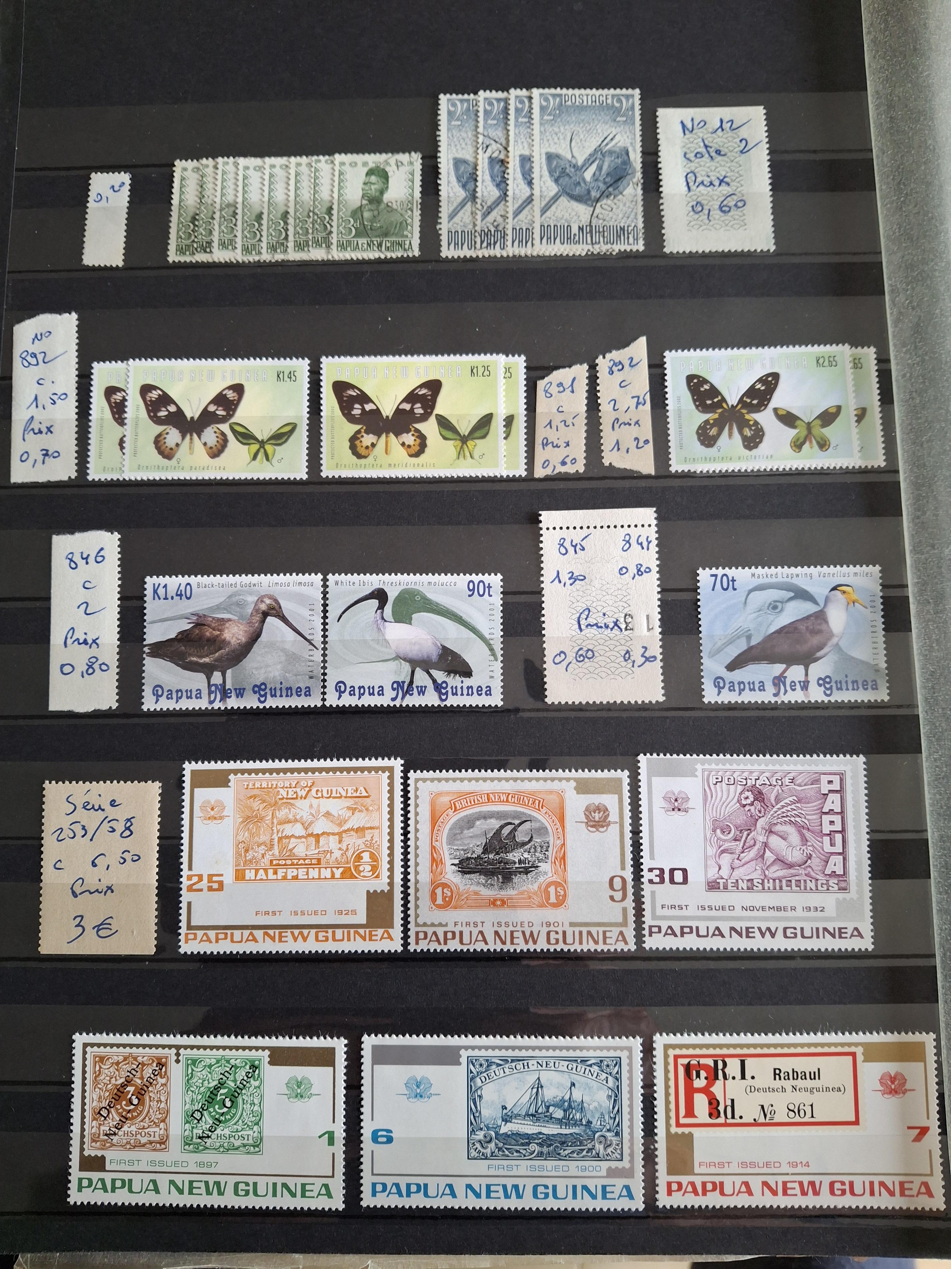 troc de troc echange timbres de papousie nouvelle guinée contre flyers image 0