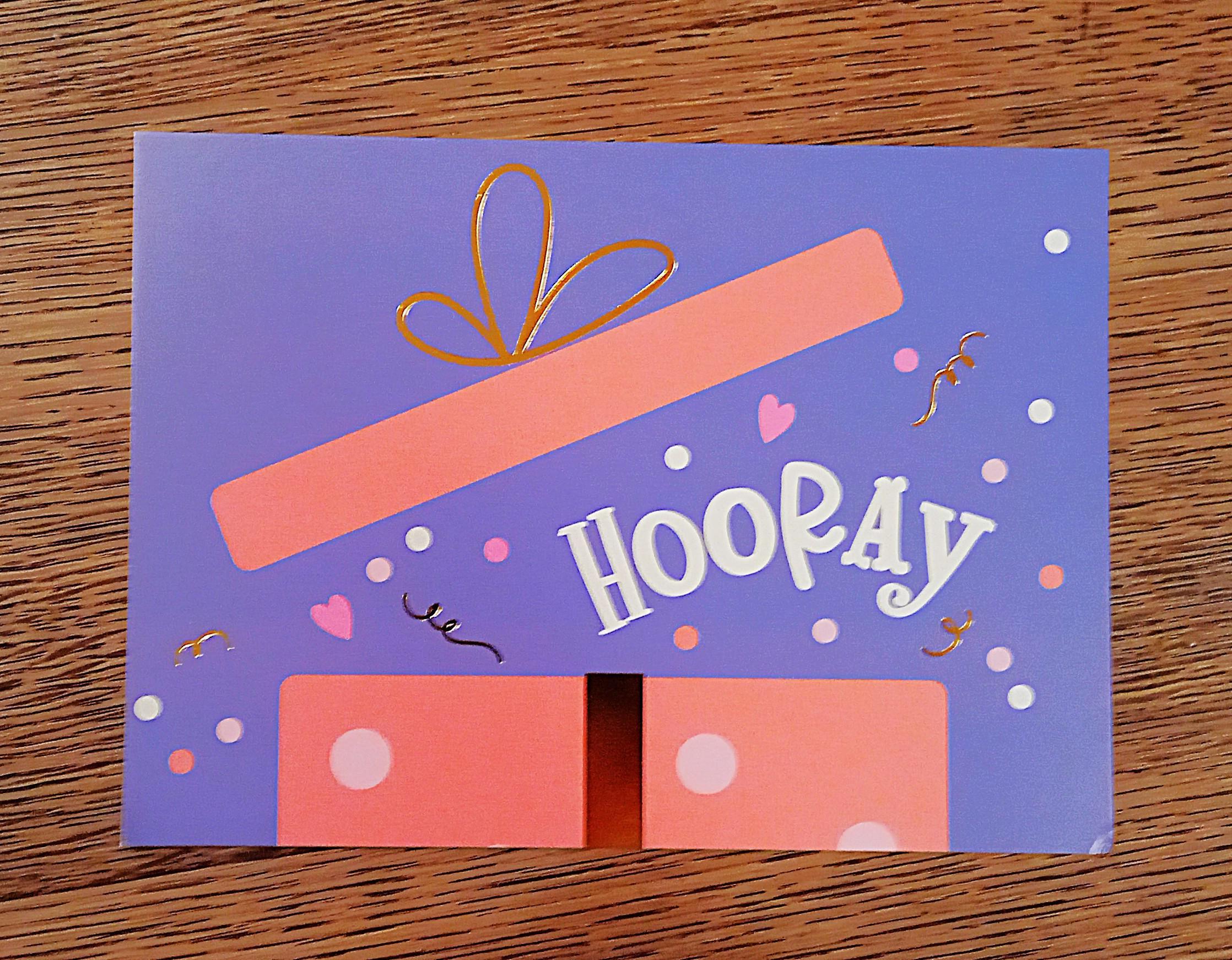 troc de troc carte postale "hooray". image 0