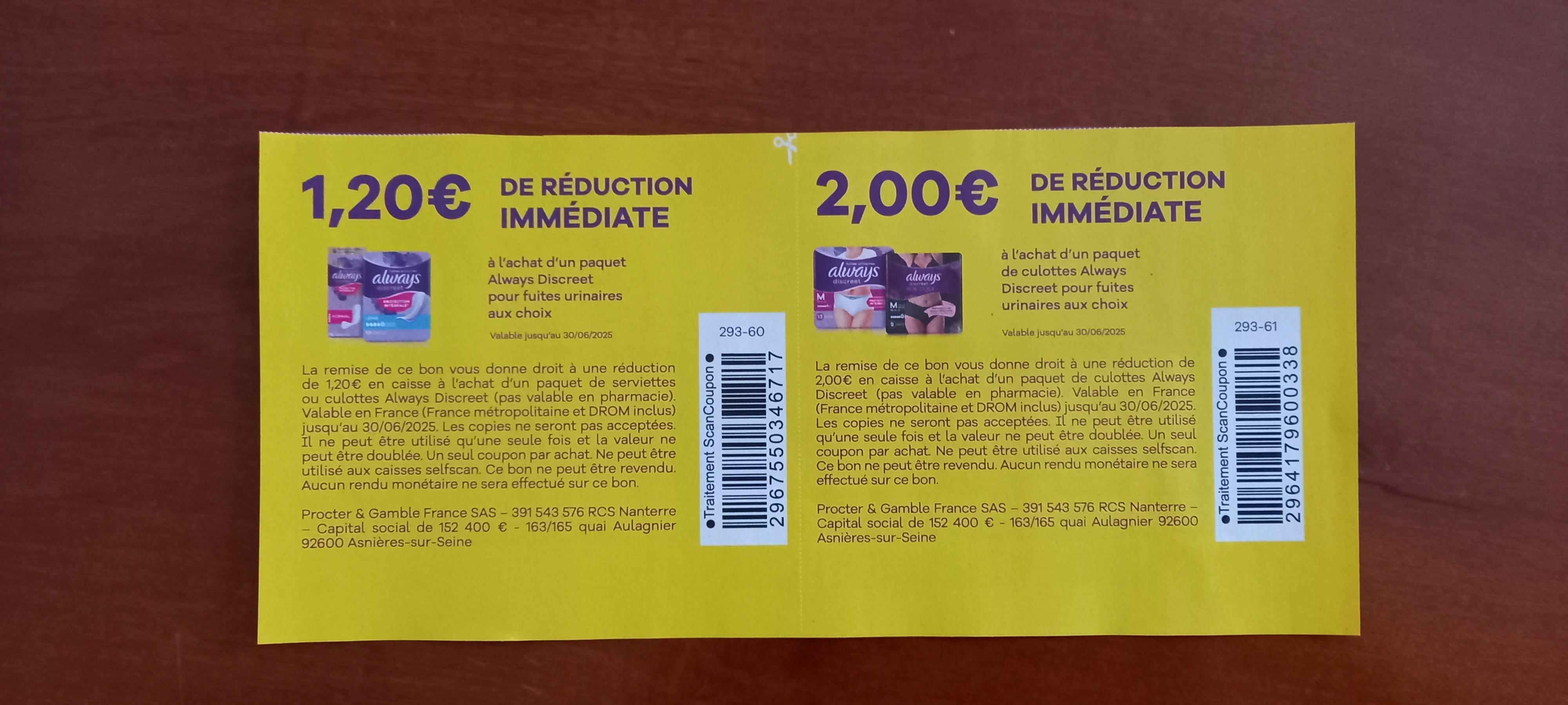 troc de troc 2 bons de réduction always. image 0
