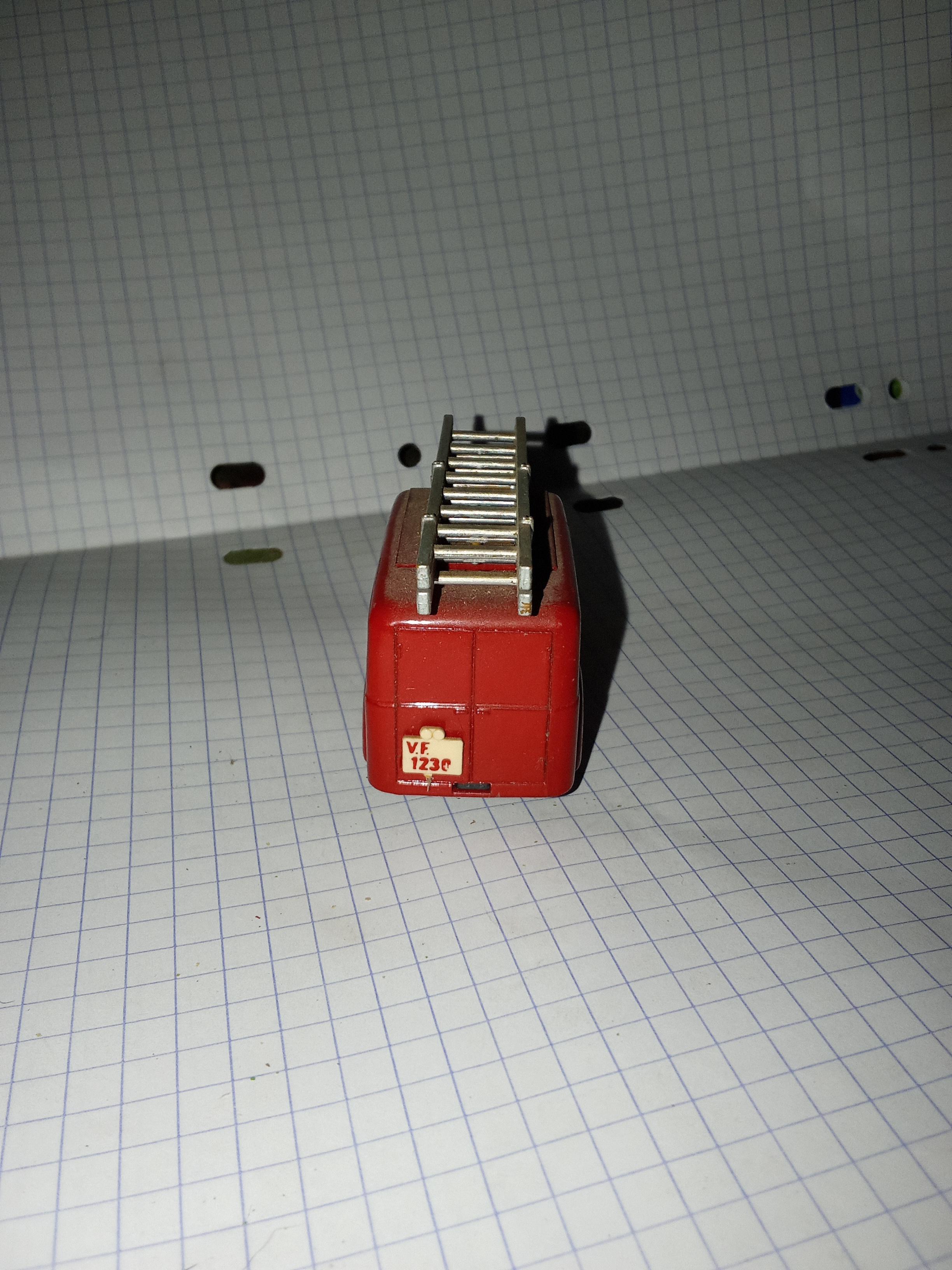 troc de troc fourgon service d'incendie de marque brumm année 50/60 image 1