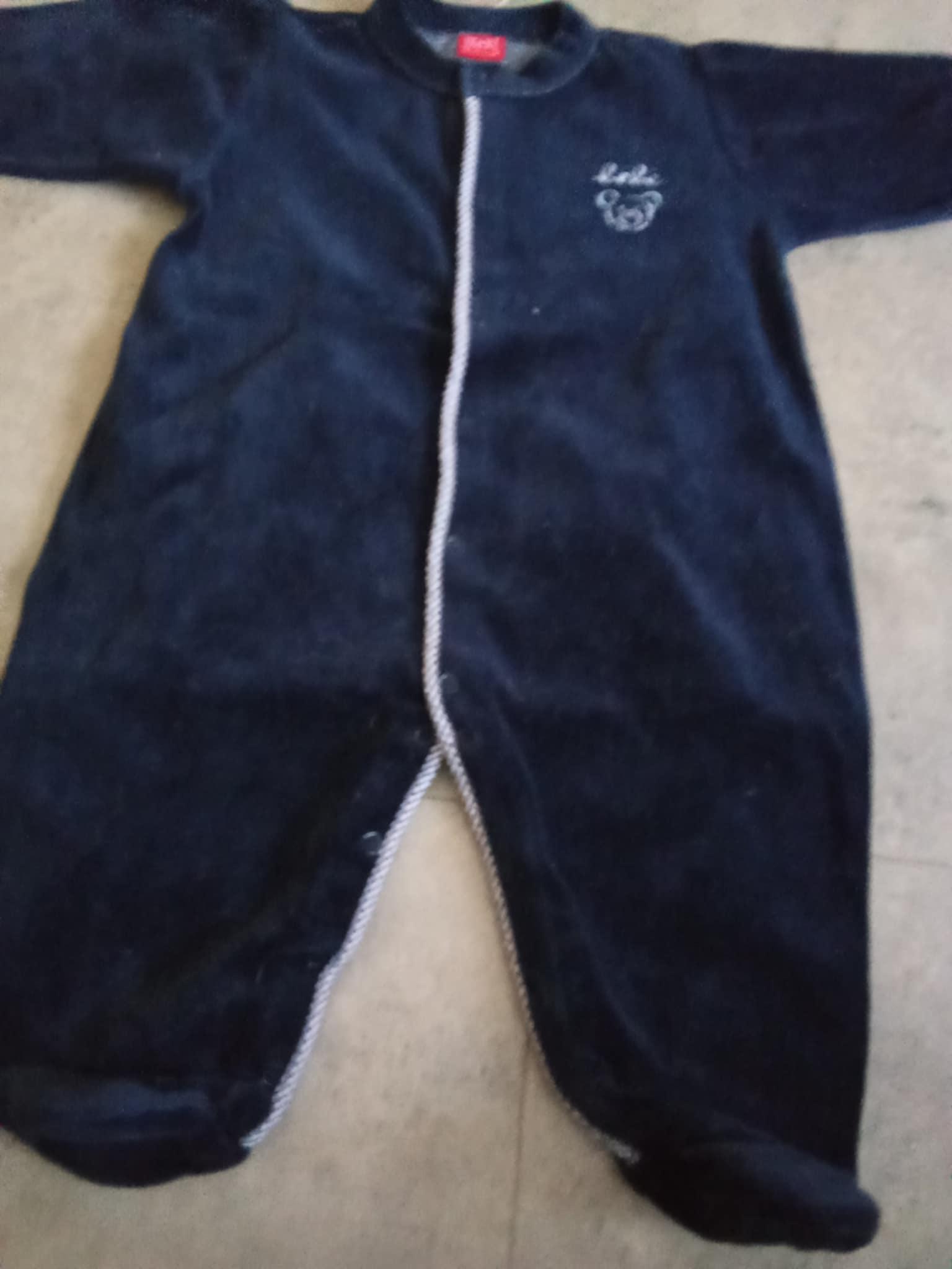troc de troc pyjama bleu marine   1 an  tex image 0