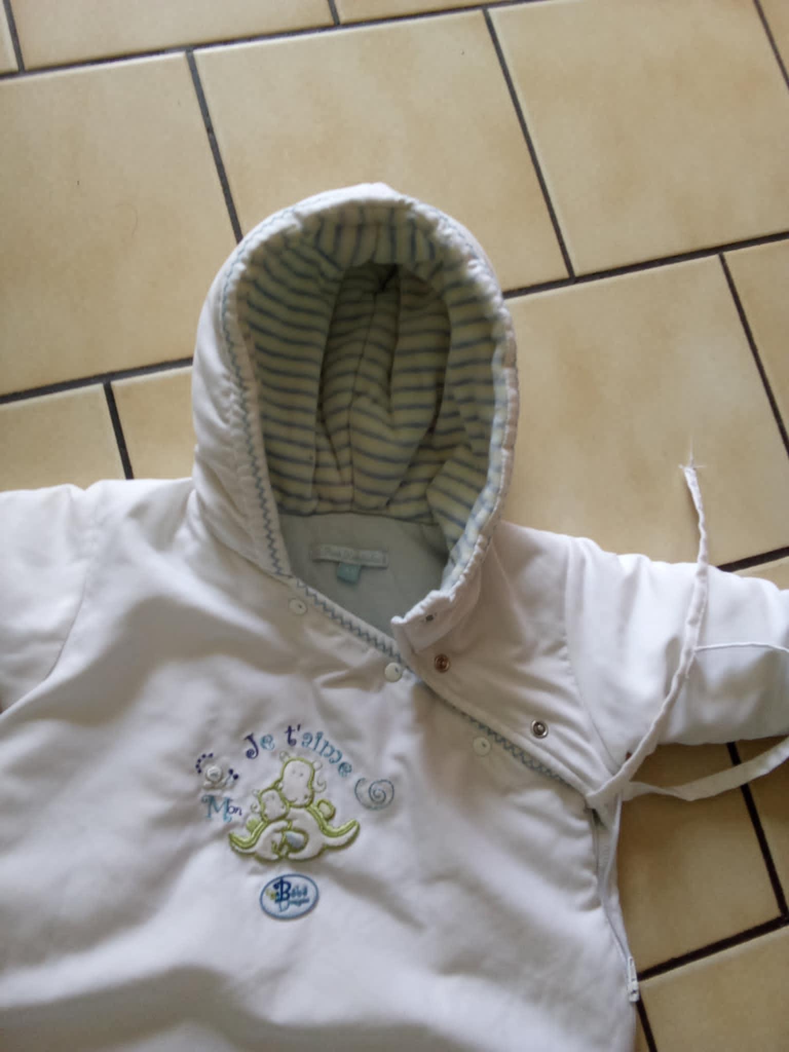 troc de troc nid d'ange 3 mois  marque petit kimbalo ouverture integrale image 2