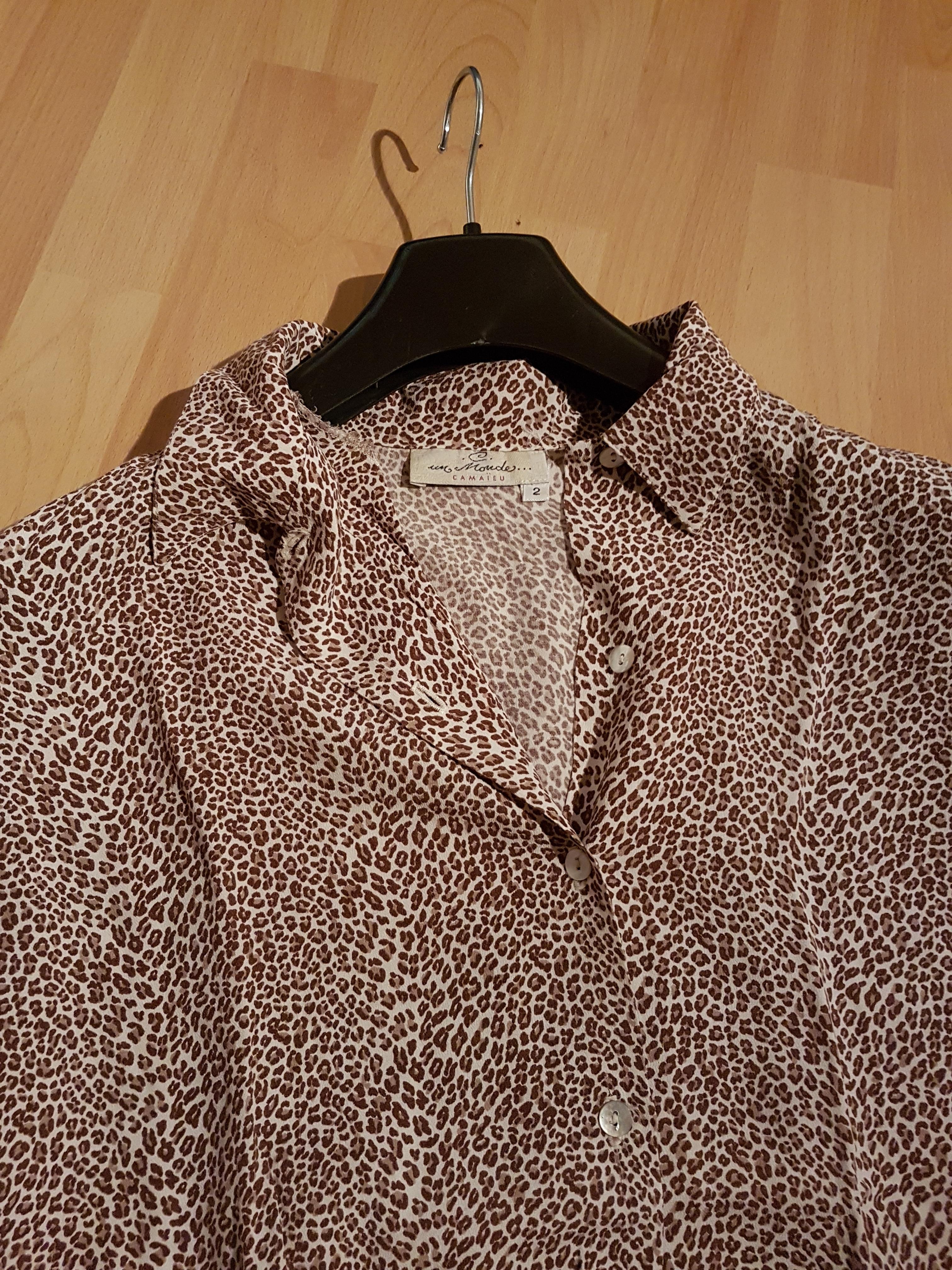 troc de troc chemise imprime léopard camaieu image 1