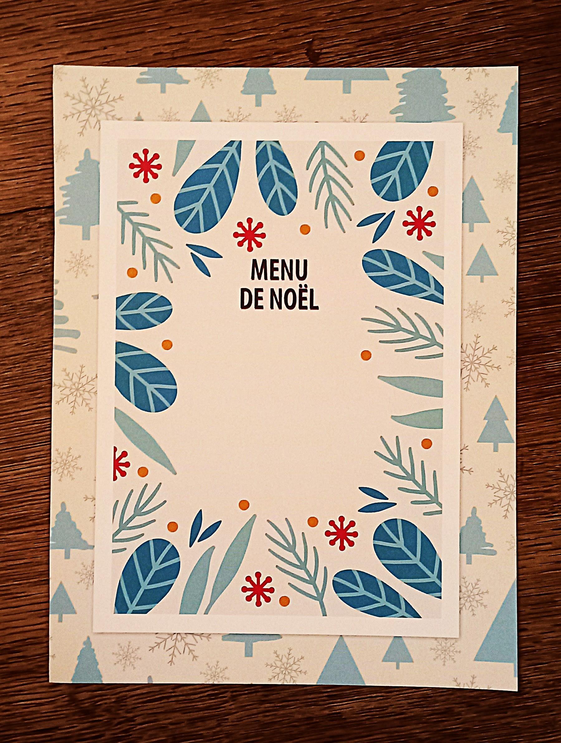 troc de troc "menu de noël" recto/verso. image 0