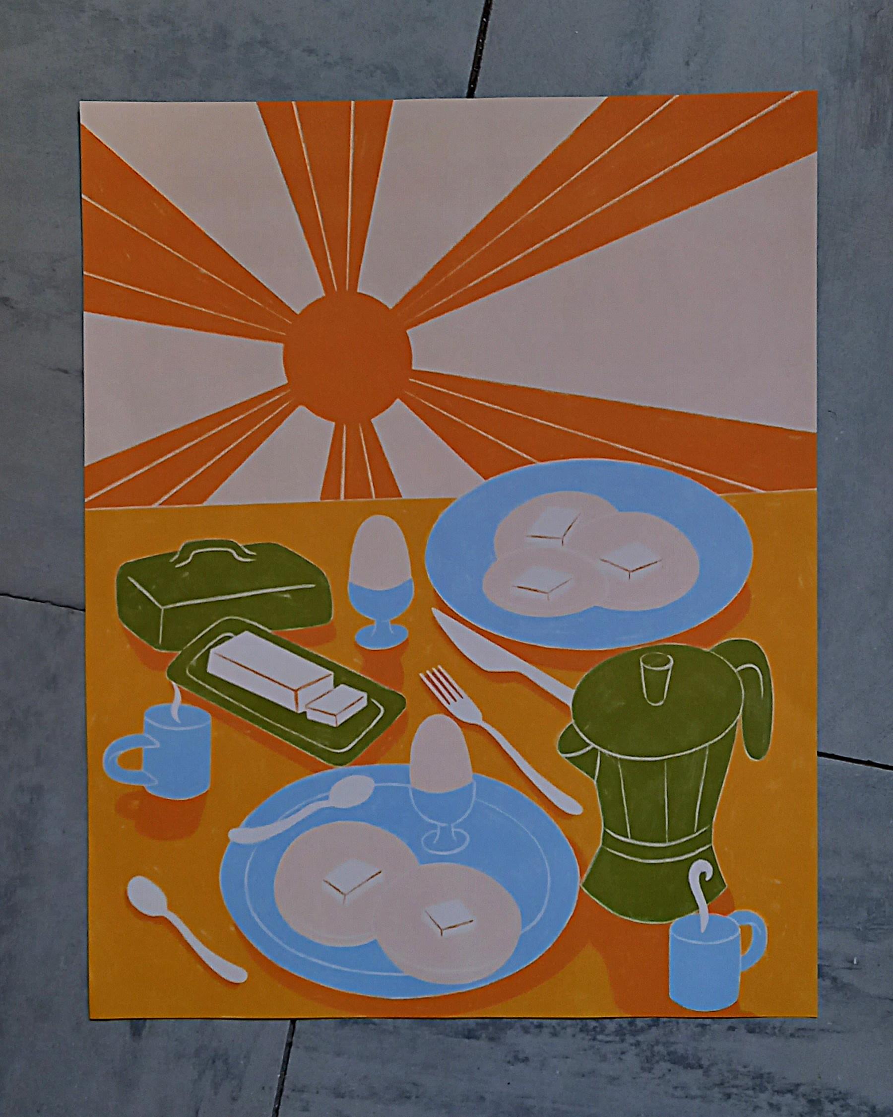 troc de troc affiche "petit-déjeuner de vacances". image 0