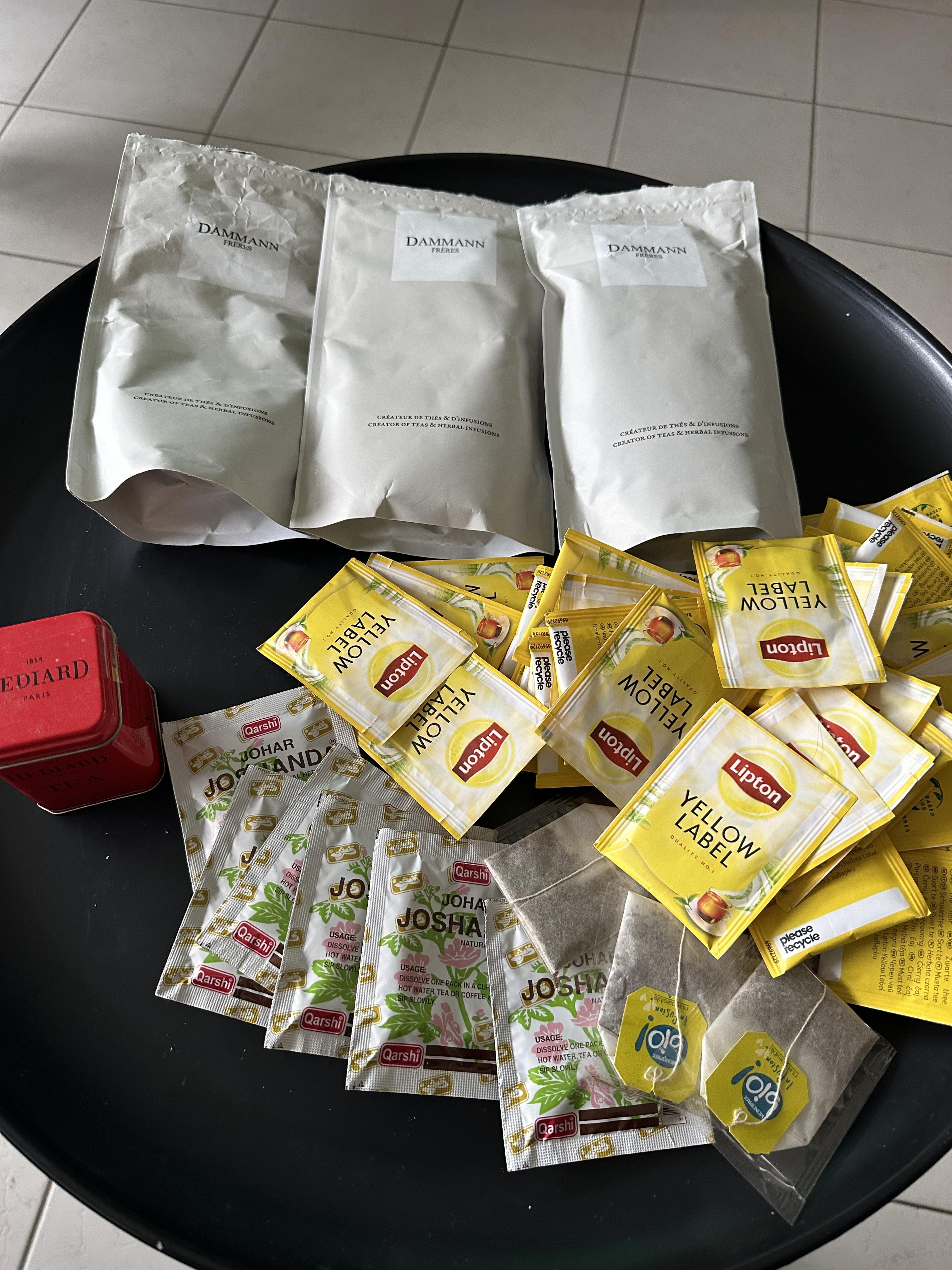 troc de troc lot thé : frères damann hediard lipton image 0