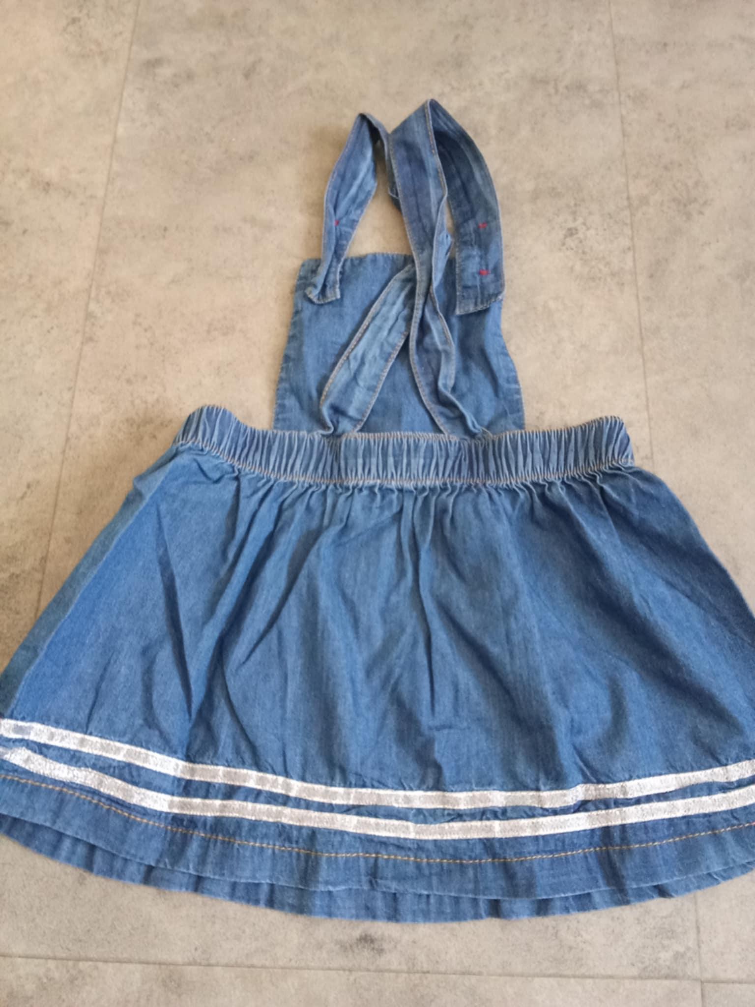 troc de troc robe jeans bretelle toute jolie  1 an image 1
