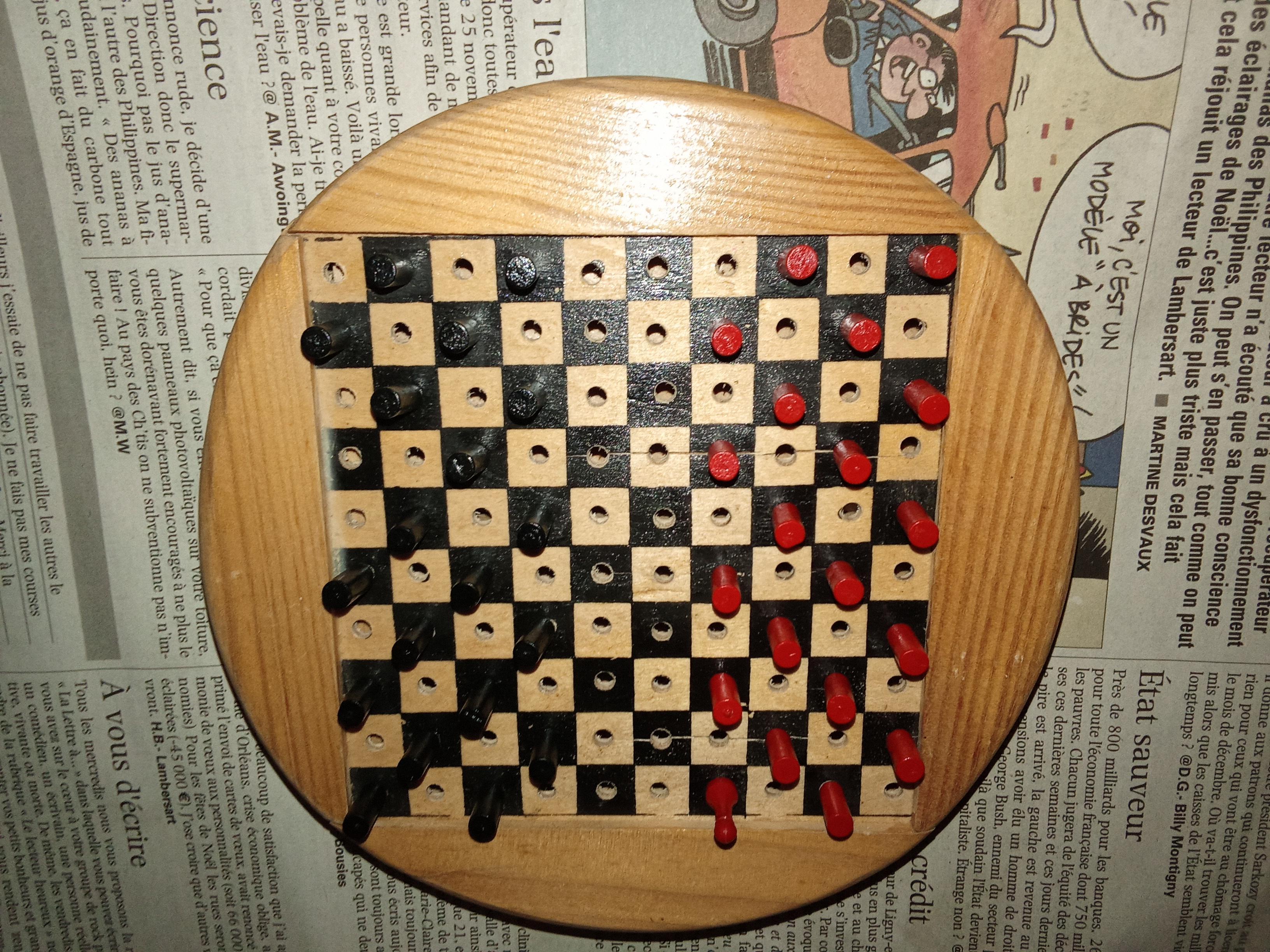 troc de troc ancien jeu dames de voyage complet image 0