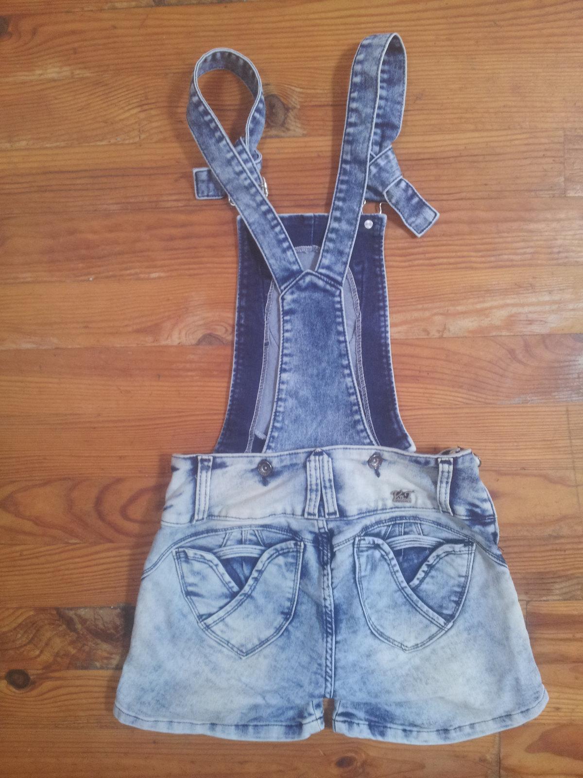 troc de troc short salopette en jean délavé txs image 1