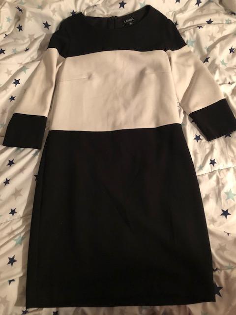 troc de troc robe noir et blanc caroll taille 38 image 0