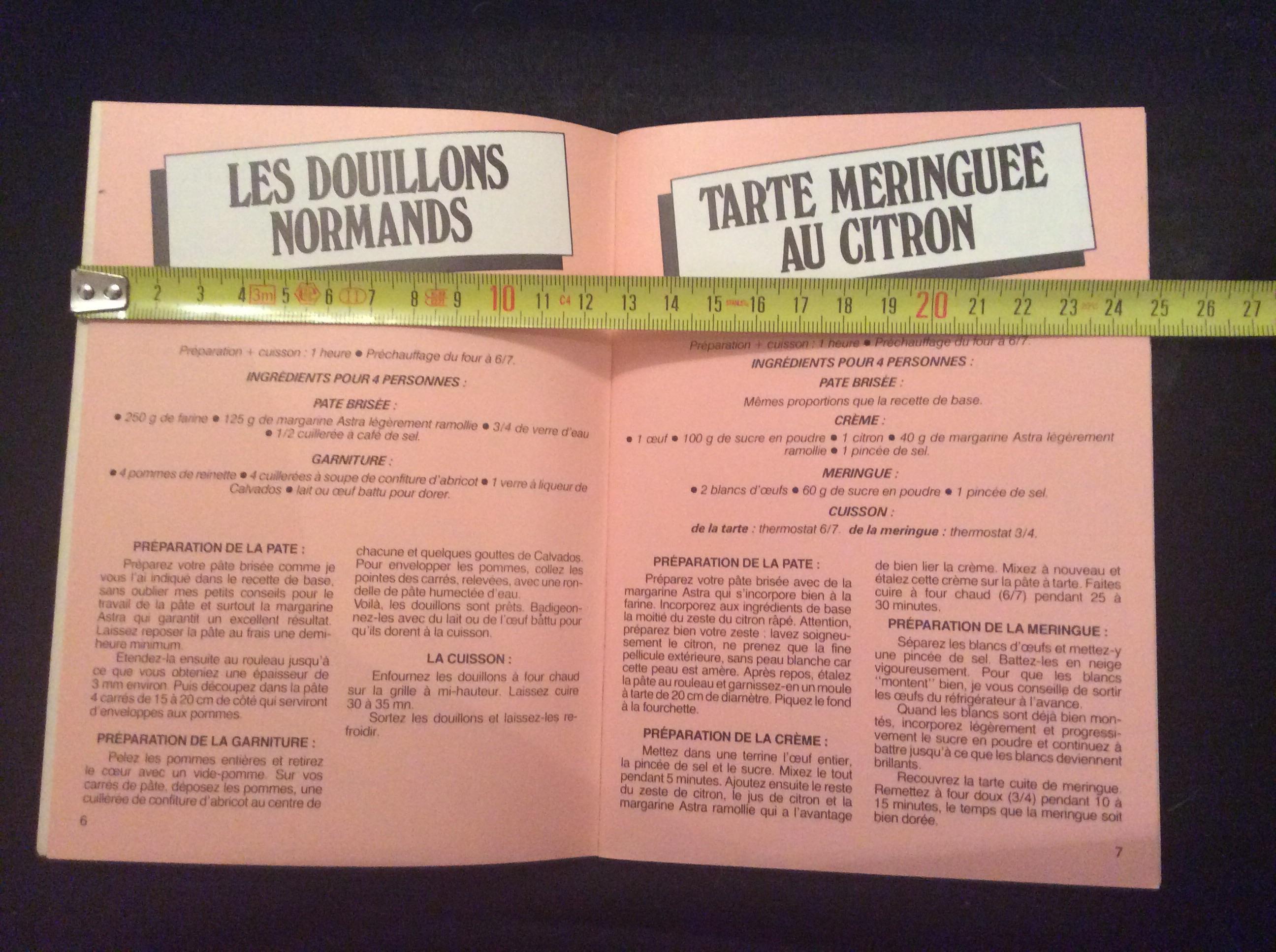 troc de troc livret recette astra 1980 les pâtes françoise bernard image 1