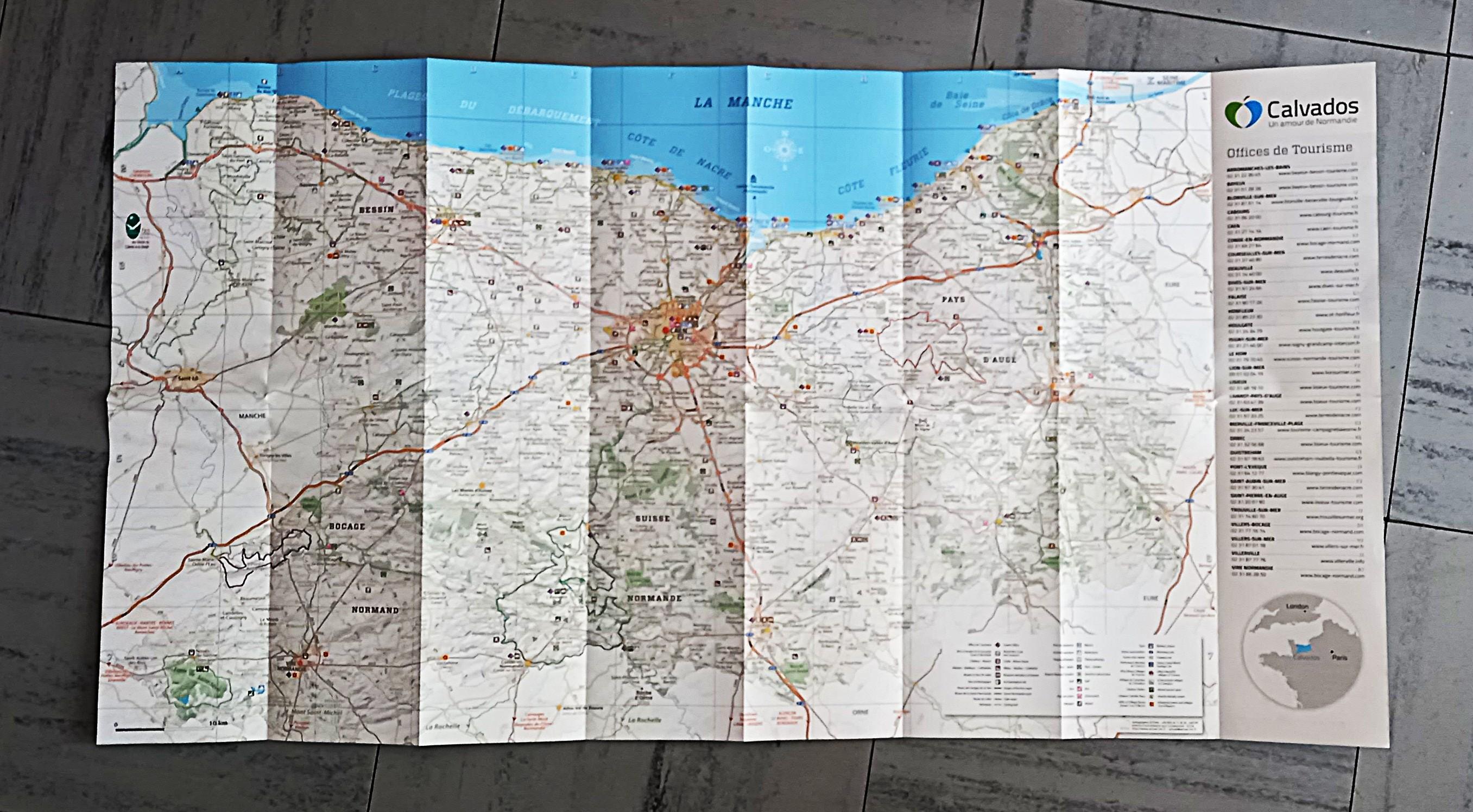 troc de troc carte touristique du calvados. image 0
