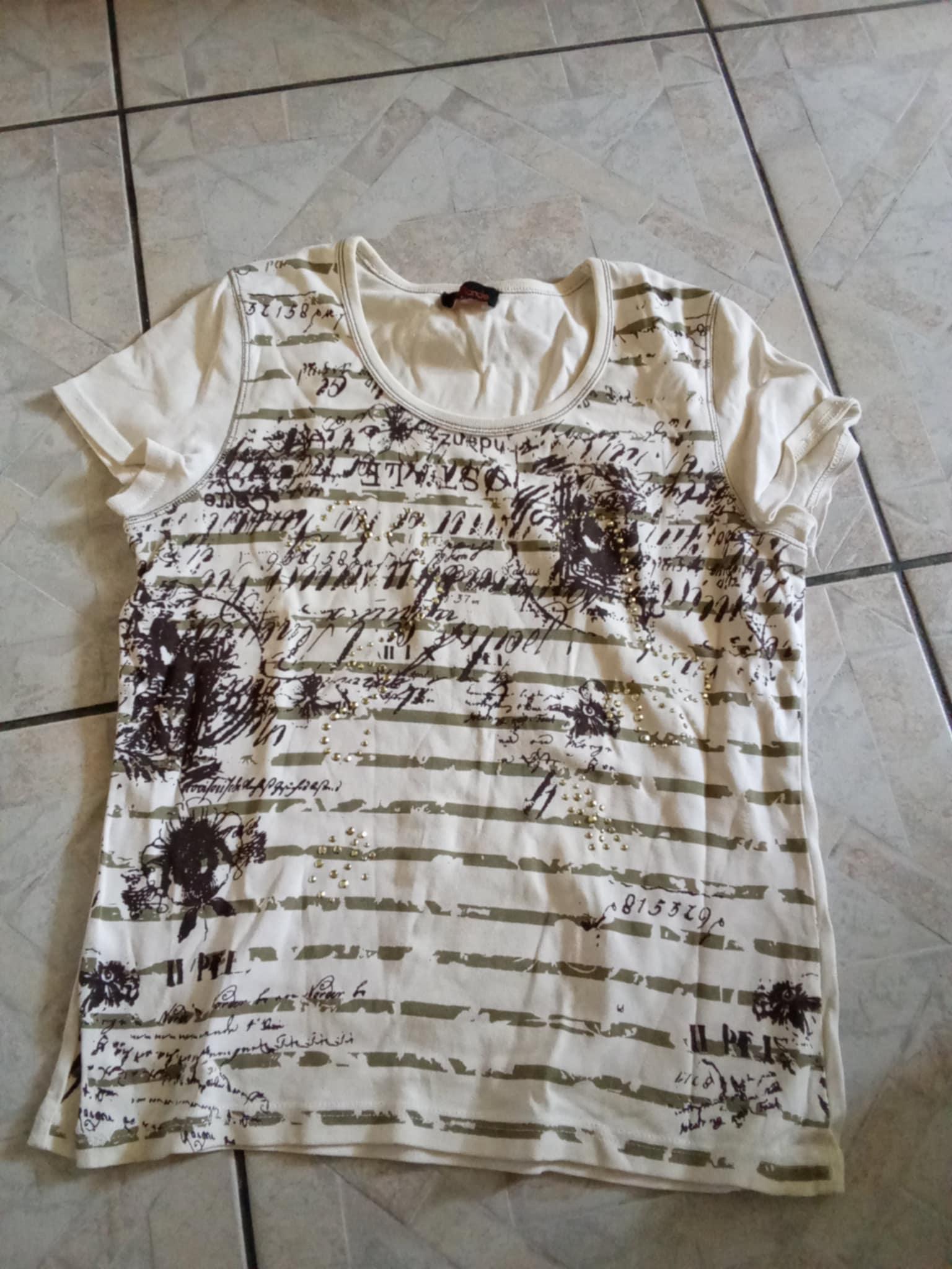troc de troc tee shirt blanc marque julie guerlande taille40/42en coton image 0