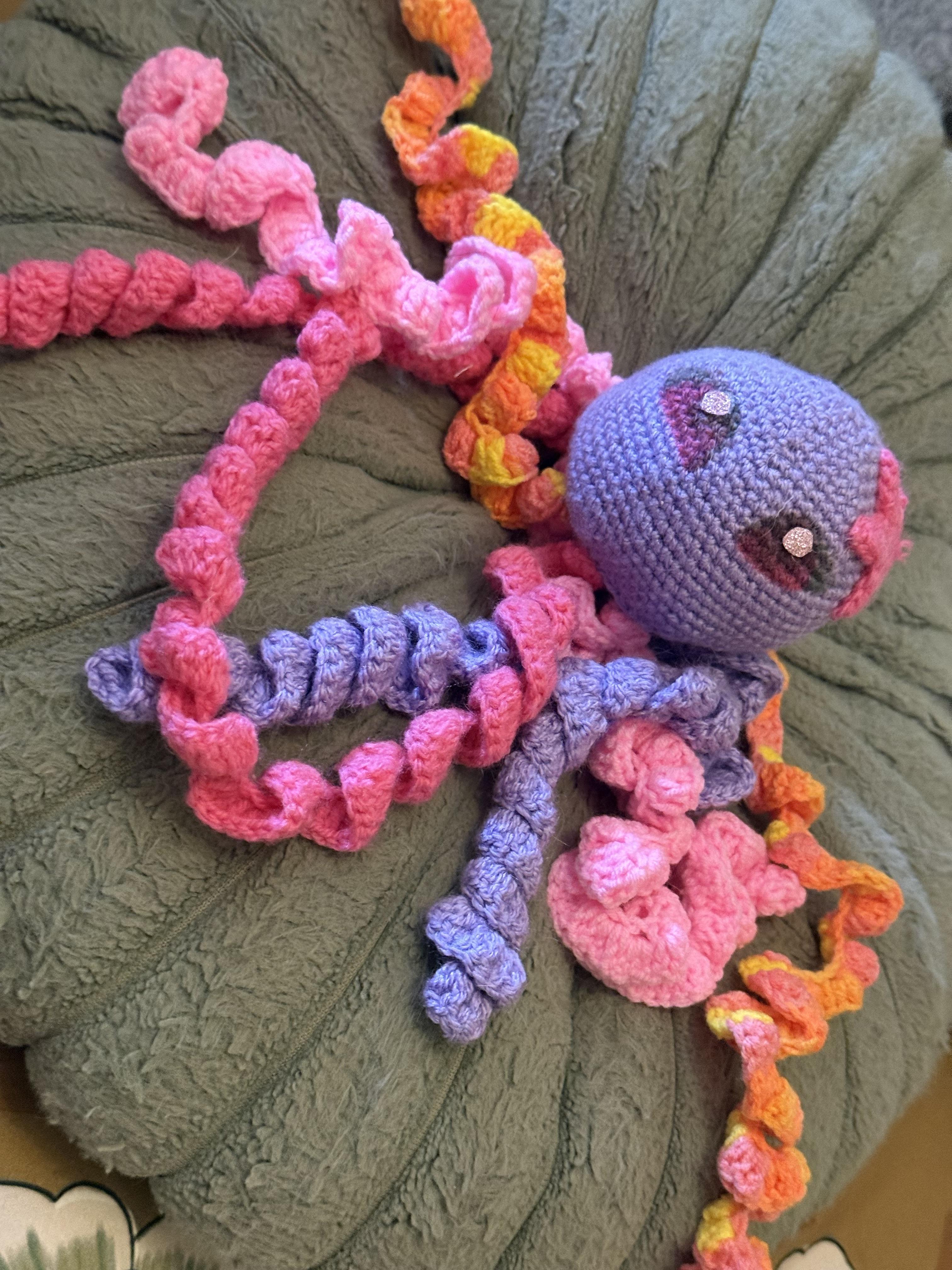 troc de troc pieuvre peluche artisanal image 0