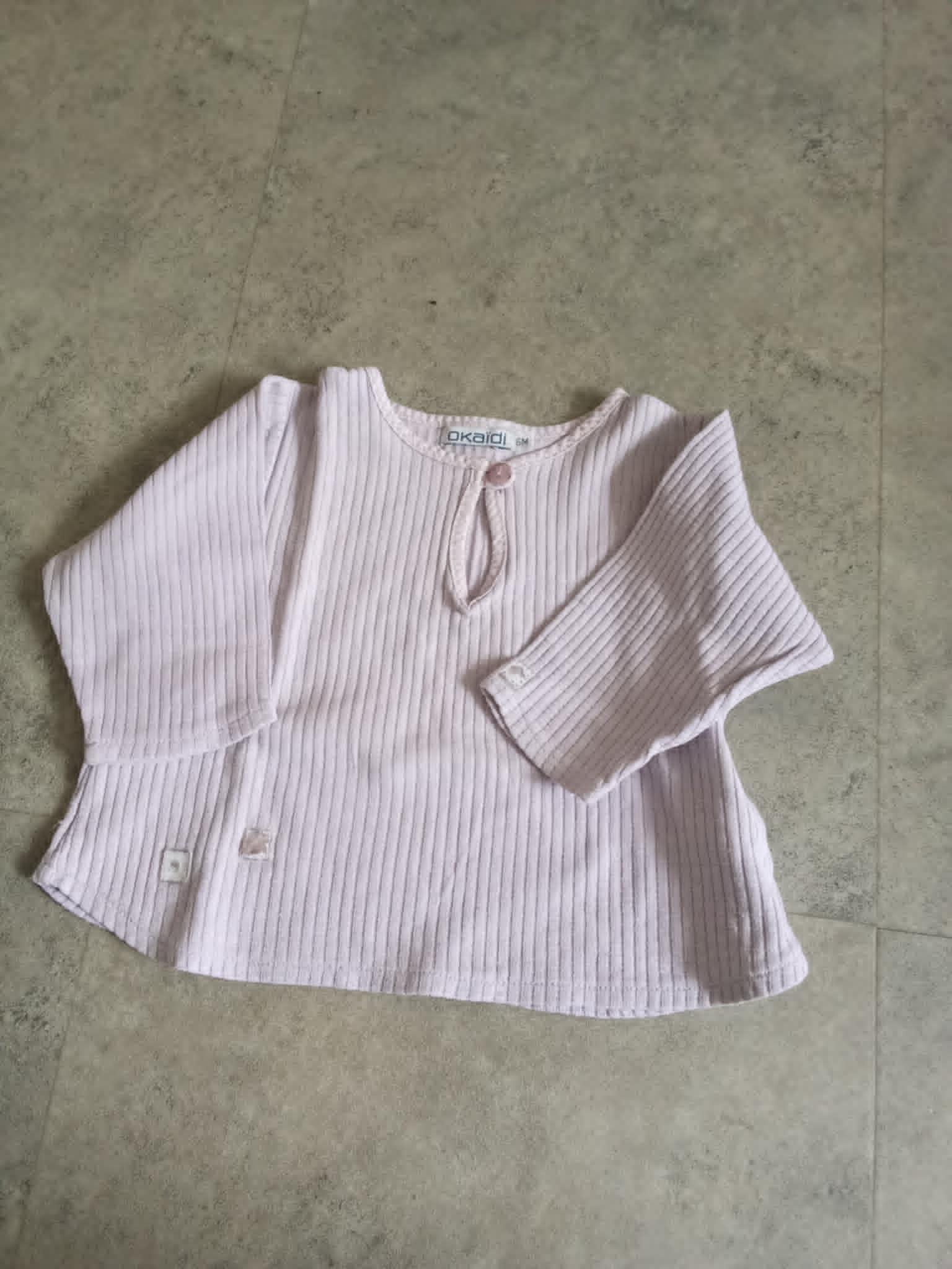 troc de troc tunique mauve clair okaïdi 6 mois forme arrondi en bas image 0