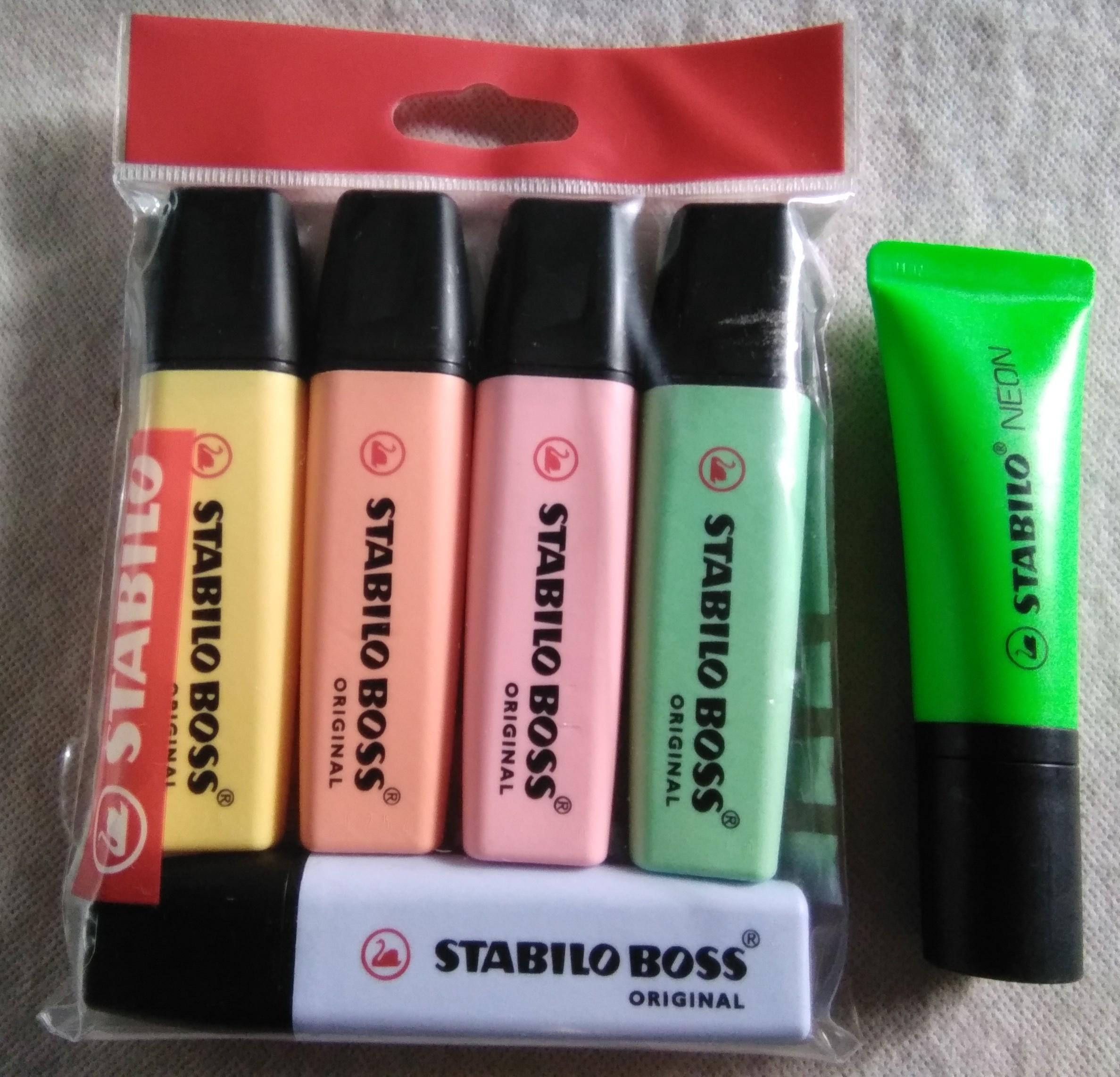 troc de troc lot stabillo, fluo, neuf image 0
