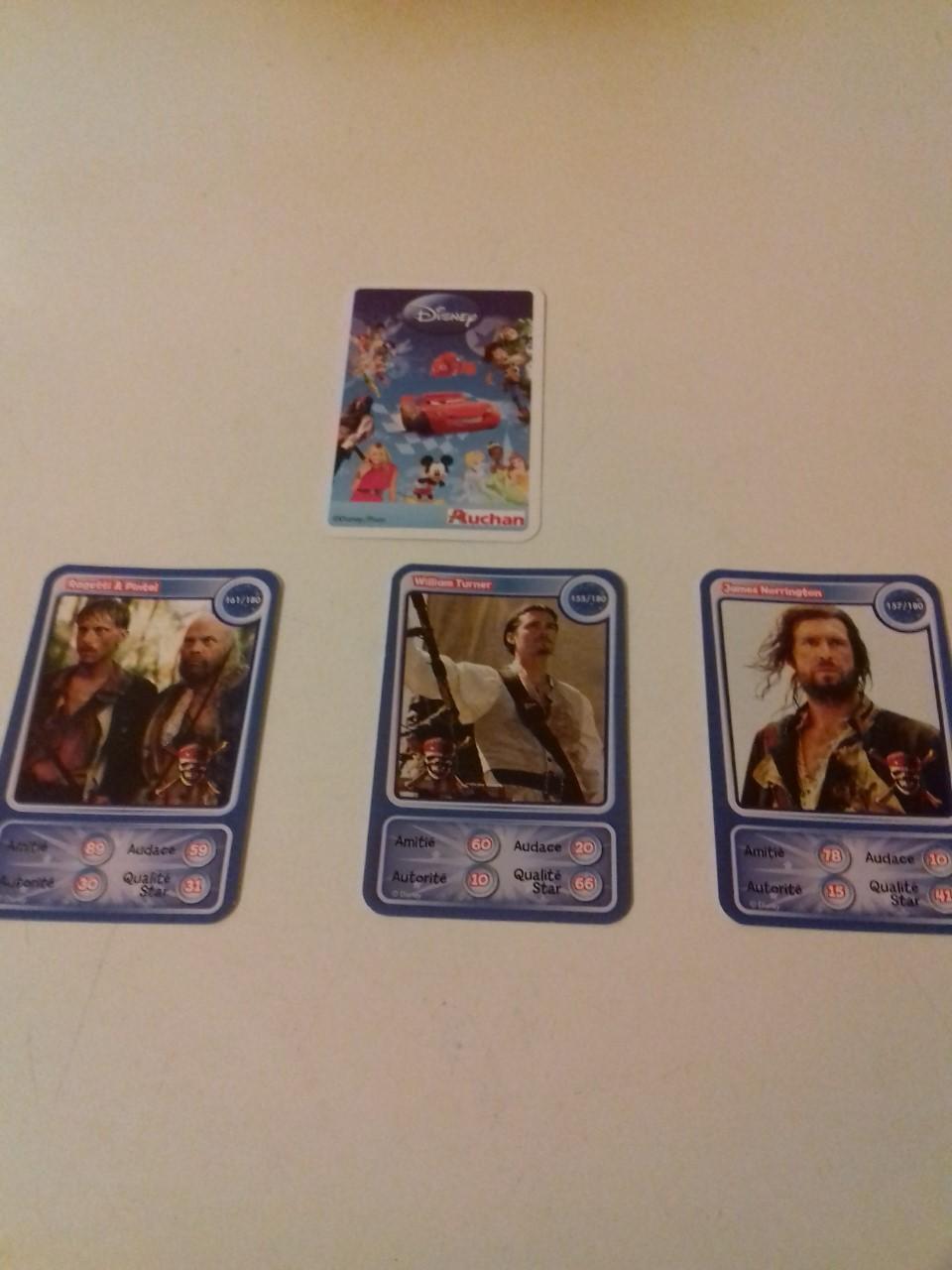 troc de troc j'échange 3 cartes disney de auchan image 0