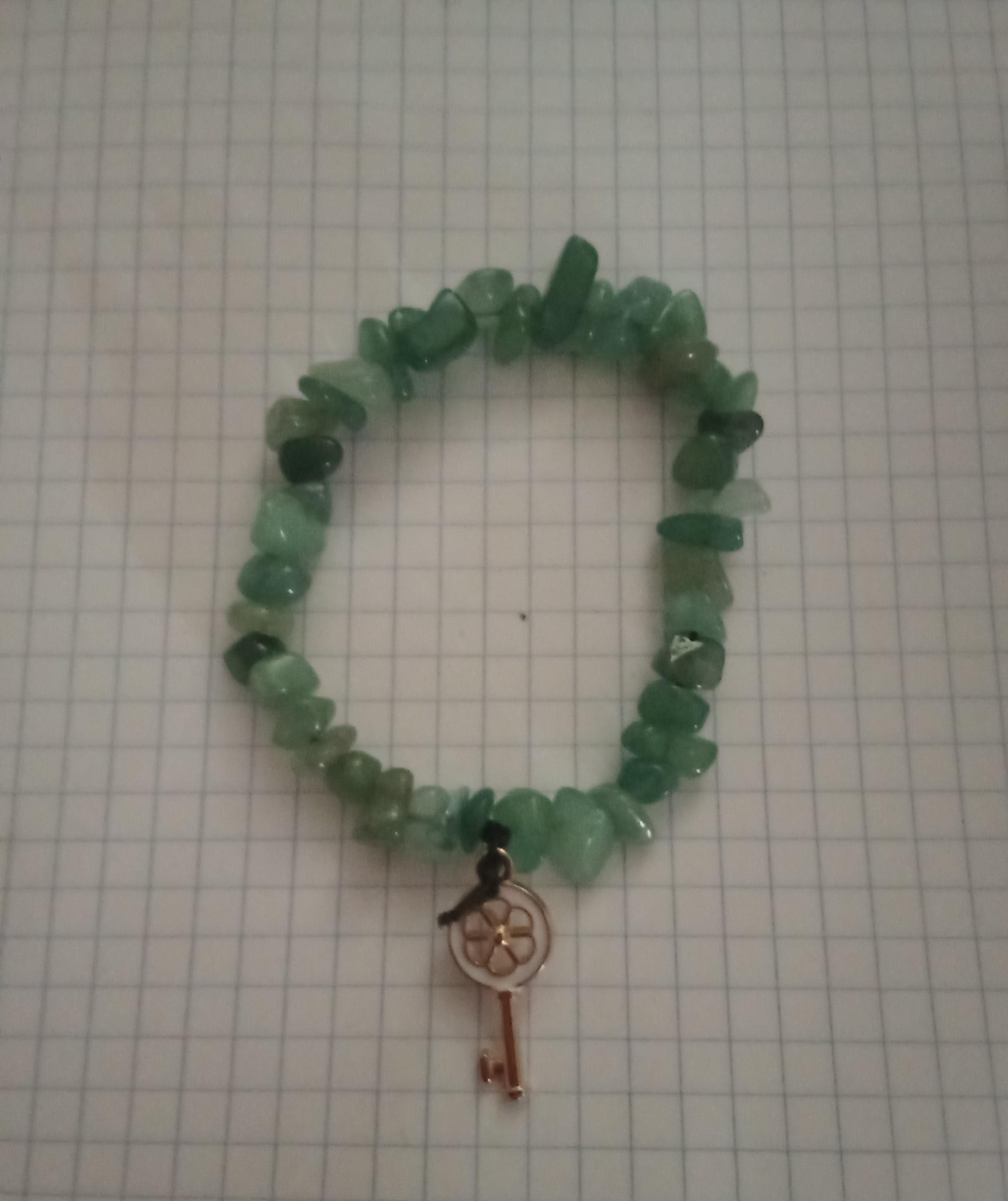 troc de troc bracelet pierre aventurine élastique fait main image 0