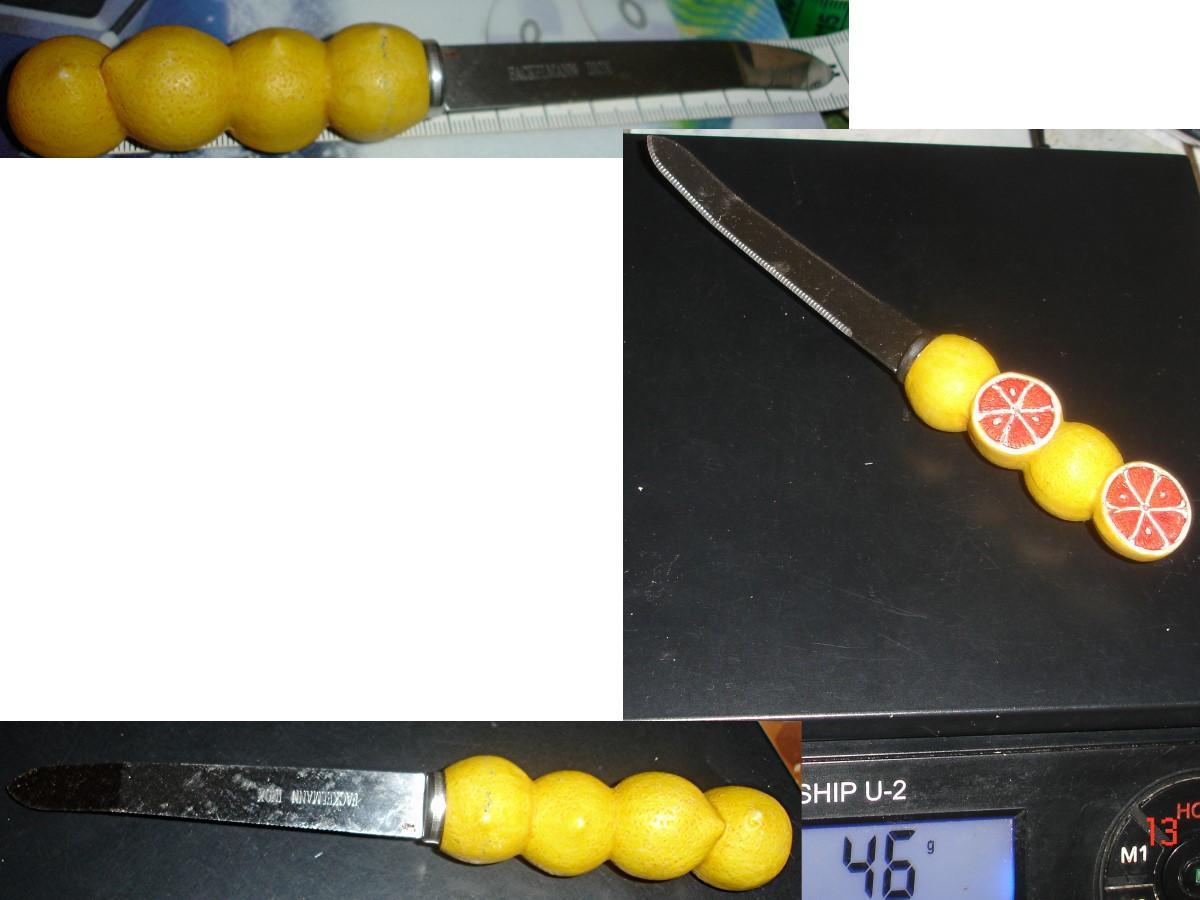 troc de troc couteau à pamplemousse fackelmann manche 3 d "pomelos roses" image 0